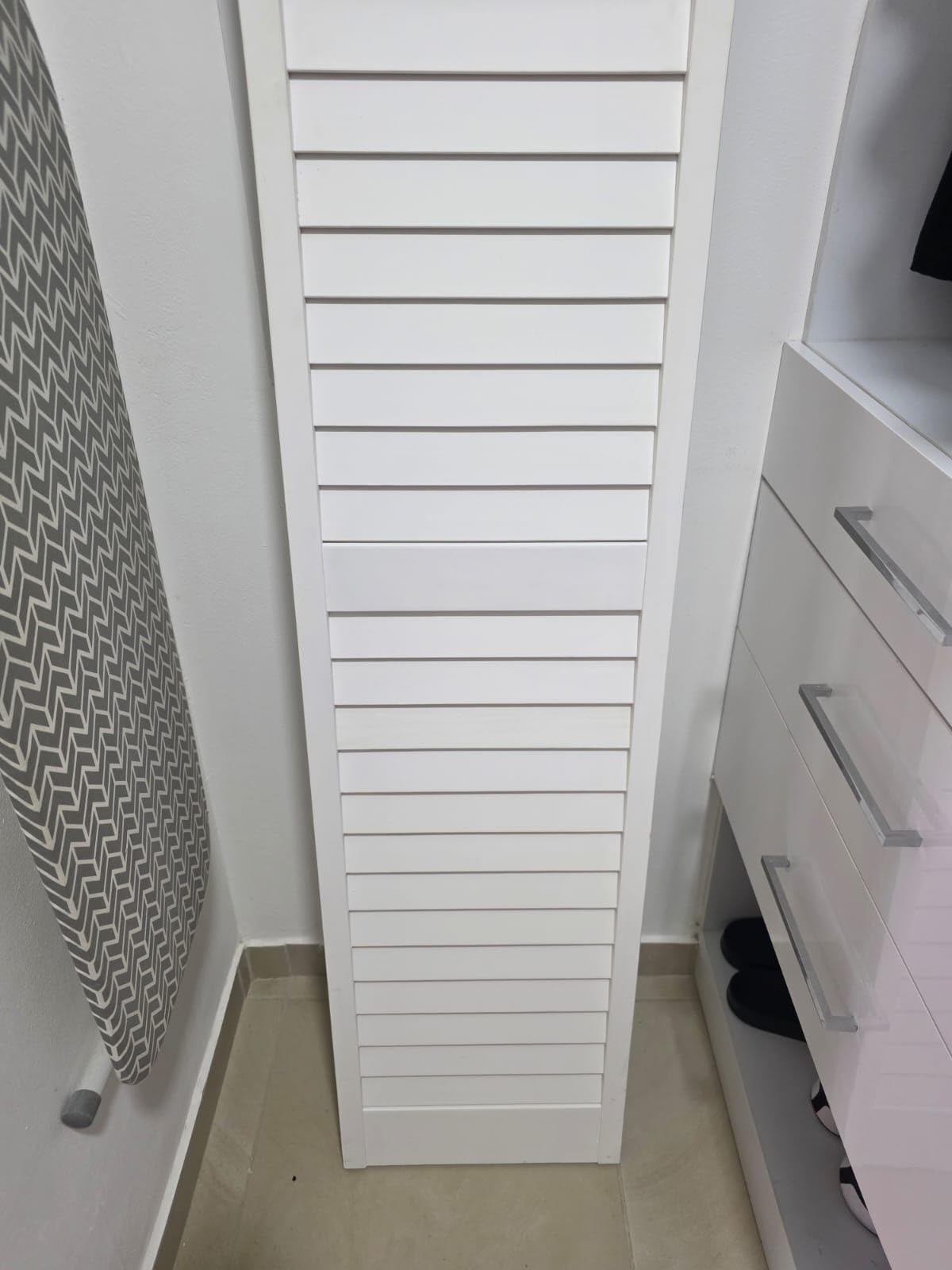 Kimberly Bay Bi-fold Door Louver Louver Plantation Primed White (24x80) customer photo 2