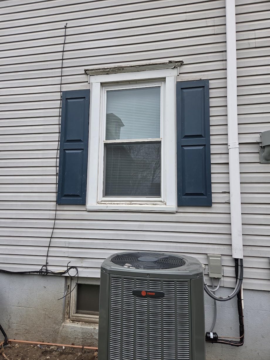 Exterior Solutions Standard Raised Panel Exterior Vinyl Shutters, Black (Pair), 15 Inch x 35 Inch customer photo 1