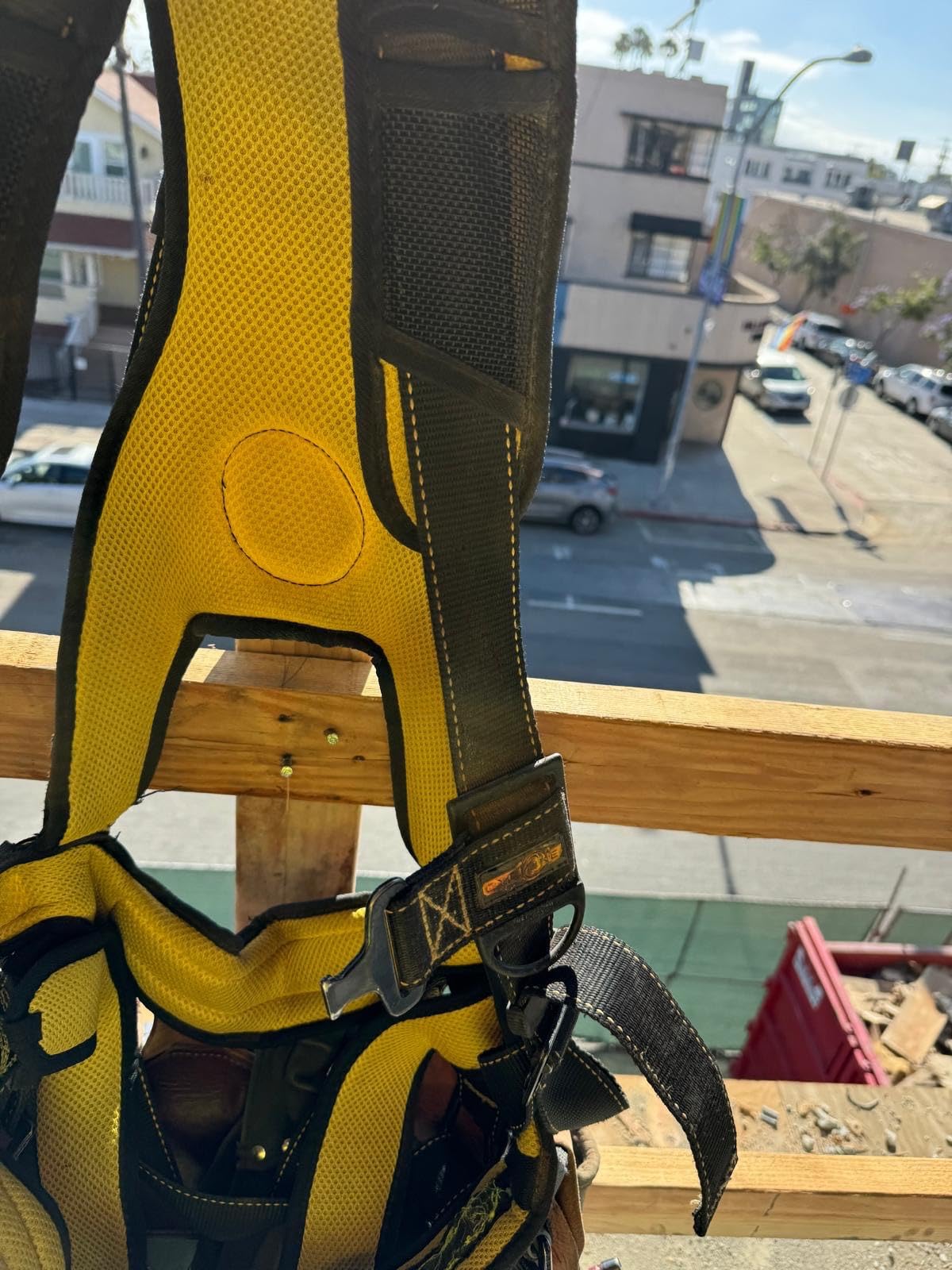 Guardian 21030 Cyclone Construction Harness with Waist Pad | Side D-Rings|OSHA & ANSI Compliant | Black/Yellow | M-L customer photo 1