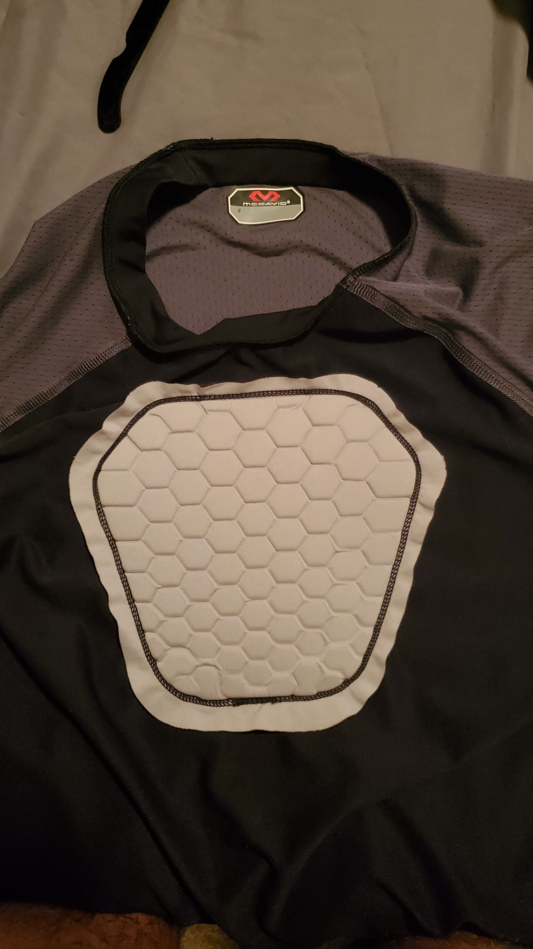 McDavid HEX Chest Protector Shirt Heart Guard Sternum Compression Padded Shirt for Football, Lacrosse, Softball Rugby - Adult customer photo 2