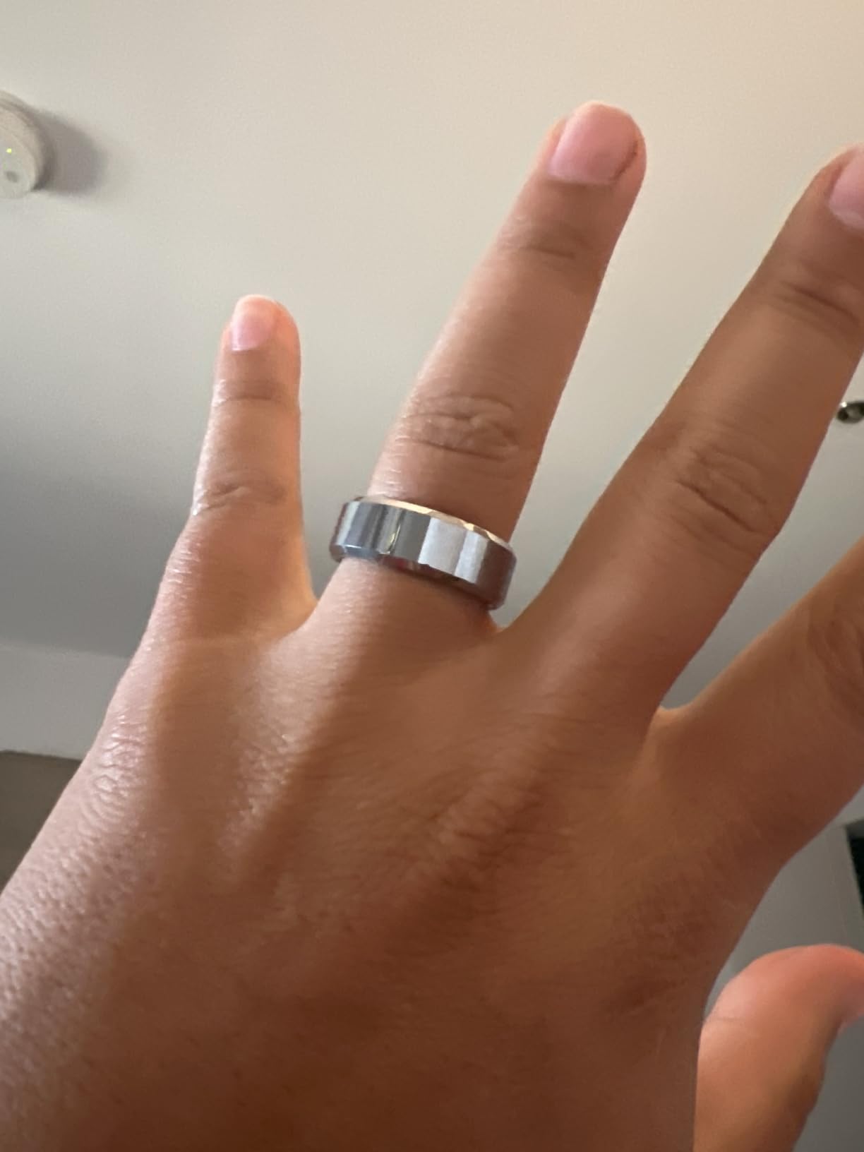 BASIC Men Women 4mm/5mm/6mm/7mm/8mm Titanium Rings Polished Wedding Band Engagement Anniversary Band Comfort Fit customer photo 1