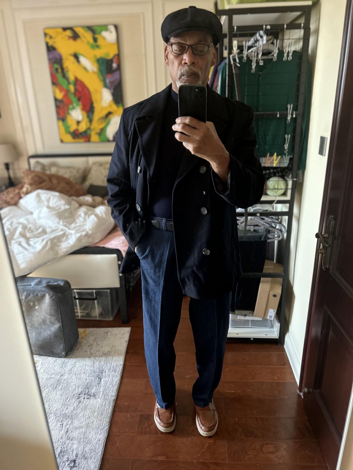 Nautica Men's Wool Blend Peacoat - Double-Breasted Winter Coat, Regular, Big & Tall Sizes customer photo 2
