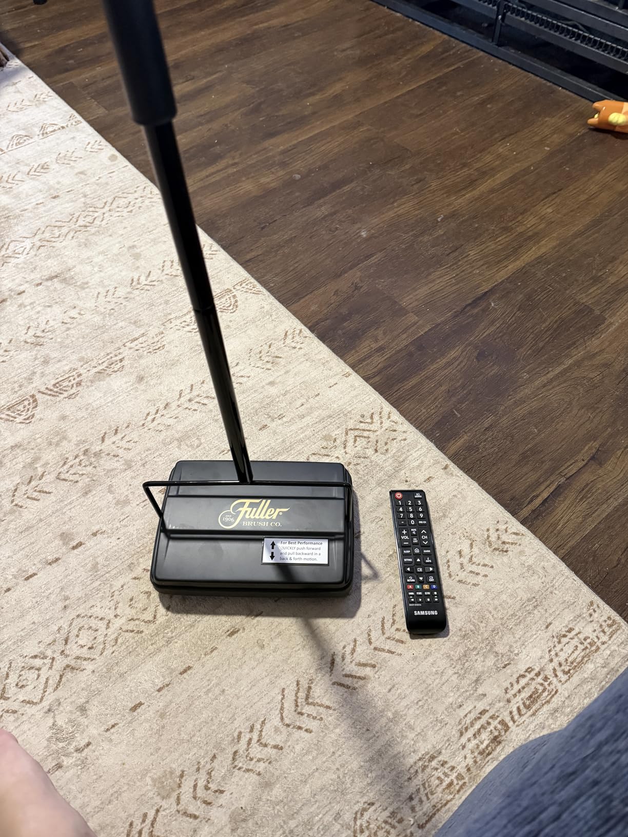 Fuller Brush Electrostatic Carpet & Floor Sweeper with Additional Rubber Rotor - 9