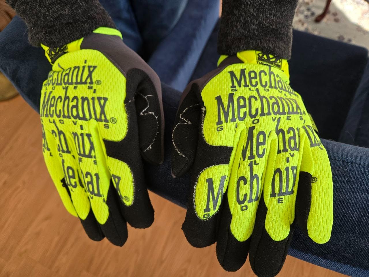 Mechanix Wear Original E5 Hi-Viz Cut Resistant Gloves Yellow Large | Armortex & TrekDry Construction with Hi-Viz Cut Resistance for High-Risk Heavy-Duty Work Environments customer photo 2