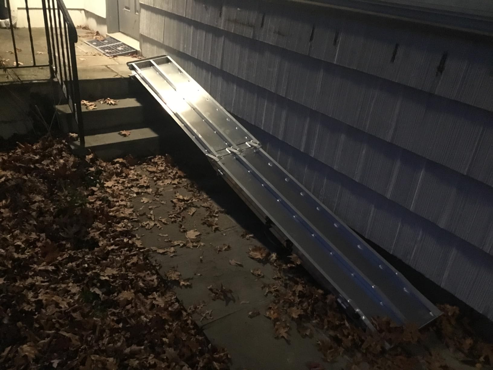 12' Portable Wheelchair Ramp for Home Steps & Entry, 600 lb Capacity, Folding, Non-Slip, for Scooter, Walker, Rollator, Silver Spring customer photo 1