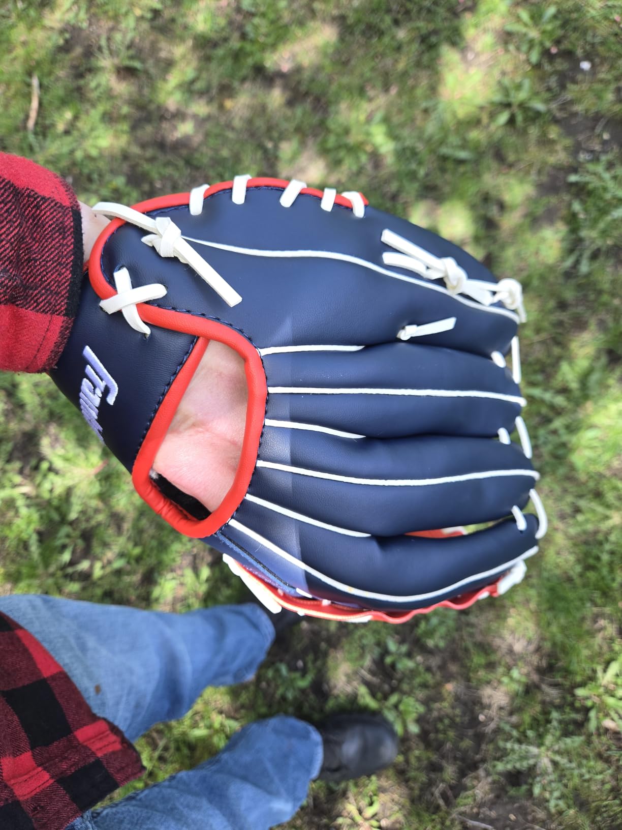 Franklin Sports Field Master Baseball + Softball Glove - Adult + Youth Baseball + Softball Mitt customer photo 1
