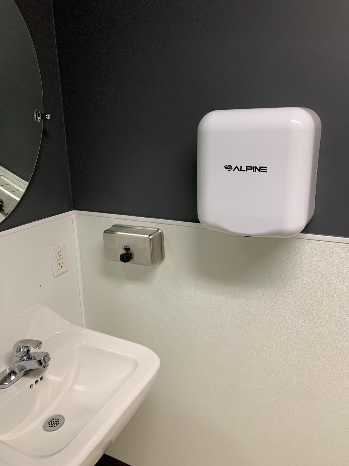Alpine Industries 400-10-SSB Alpine Hemlock Automatic Hand Dryer - Heavy Duty Stainless Steel - Commercial High Speed Hot Air Hand Blower | 1800Watts | 110-120Volts | Quick & Easy Installation, Brushed Stainless Steel customer photo 1
