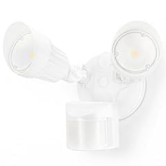 LEONLITE Motion Sensor Security Lights Dusk to Dawn IP65 5000K White, COB LED Motion Detector Flood Light Outdoor, Adjustable Heads, ETL Listed customer photo 1