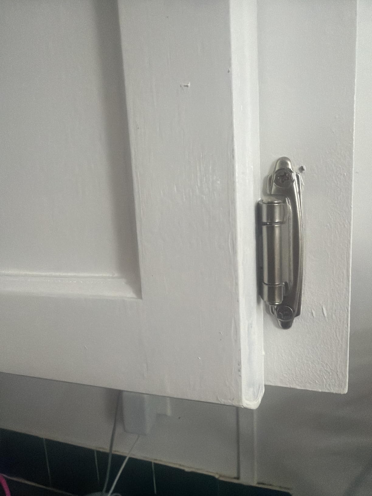DecoBasics Cabinet Hinges Brushed Nickel for Kitchen Cabinets Doors (25 Pair - 50 Pcs) - 1/2