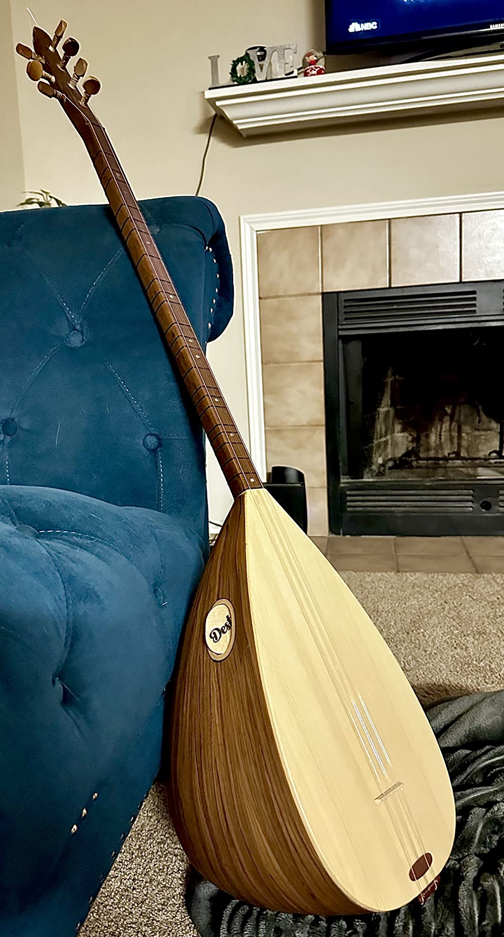 Quality Turkish Long Neck Baglama Saz String Musical Instrument ASL-202 customer photo 1