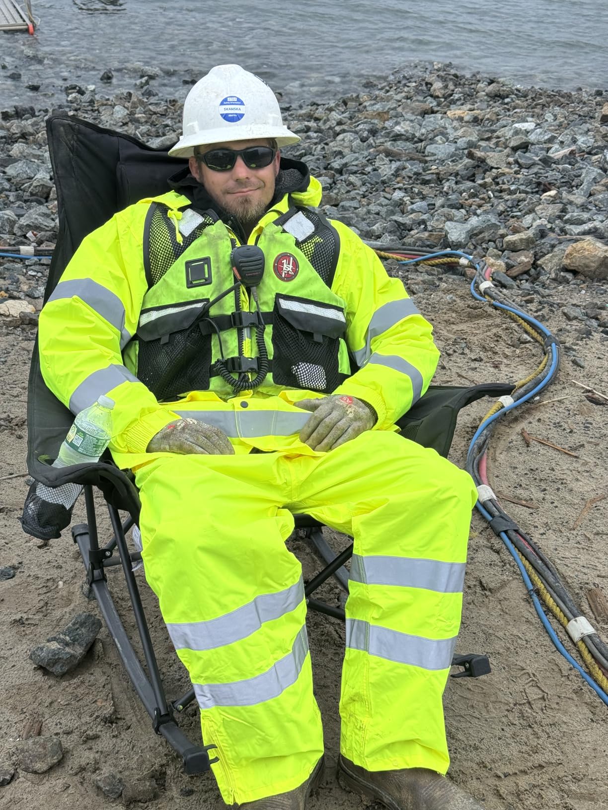 JORESTECH Safety Rain Set/Jacket Reflective High Visibility Yellow Black JK-03 / Pants Lime ANSI 150D Heavy Duty PANTS-03 customer photo 1