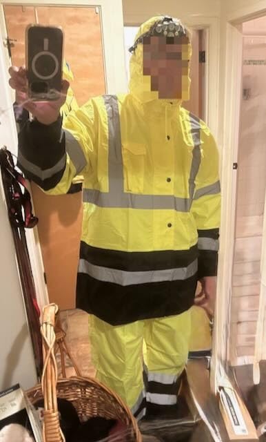 JORESTECH Safety Rain Set/Jacket Reflective High Visibility Yellow Black JK-03 / Pants Lime ANSI 150D Heavy Duty PANTS-03 customer photo 2