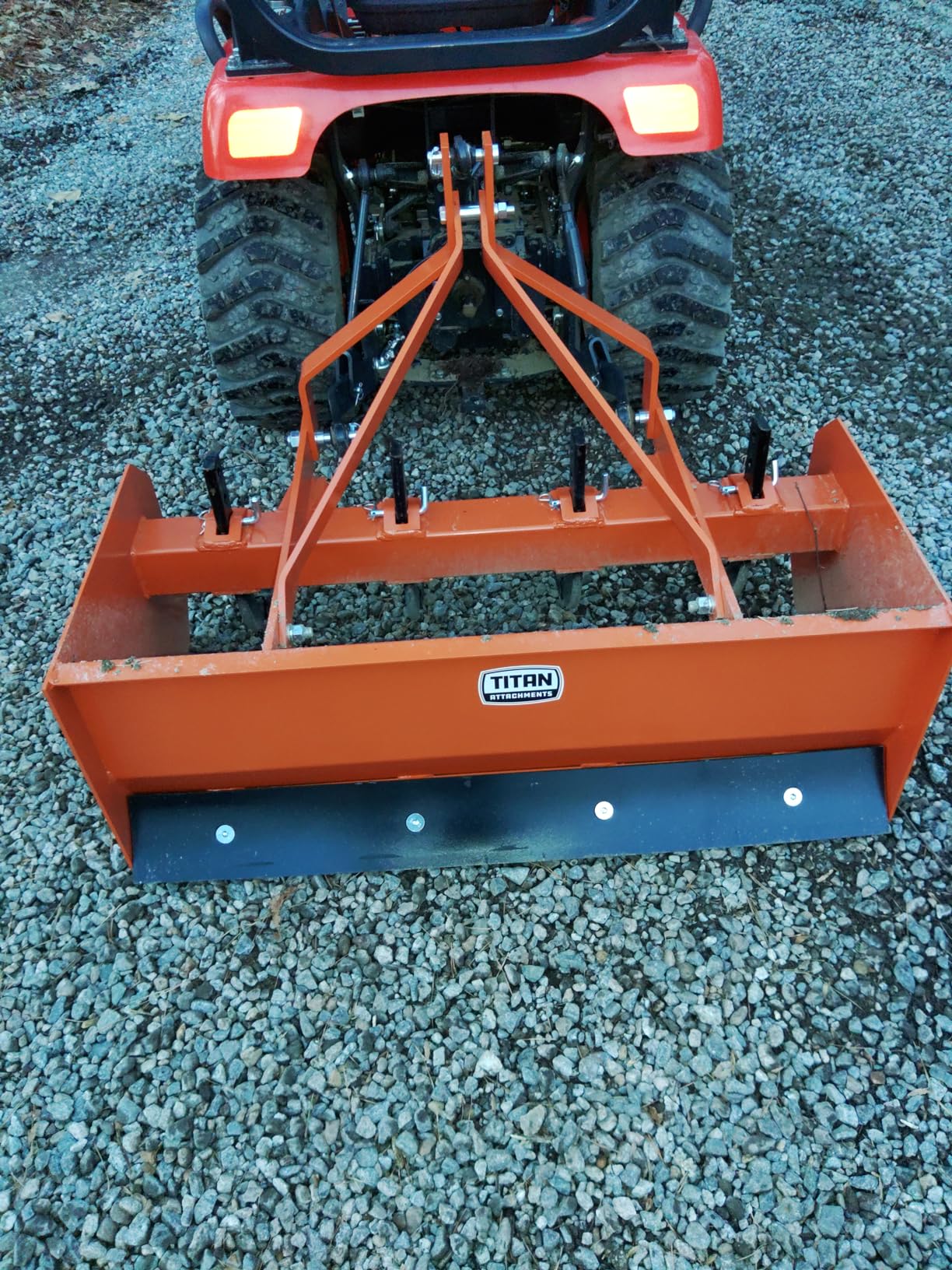 Titan 4' - 7' Box Blade Tractor Attachment Category 1 Cat 0 Scarifier Shank customer photo 2