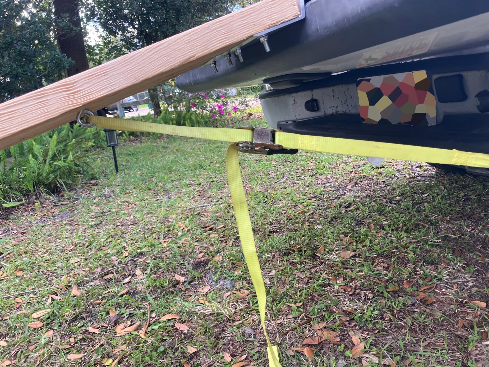MaxxHaul Aluminum Ramp Top Kit 2 Pack Turns 2x8 Boards into Utility Loading Ramps 1400 lb Capacity with Non-Skid Surface and Tailgate Protective Pads (80439) customer photo 1