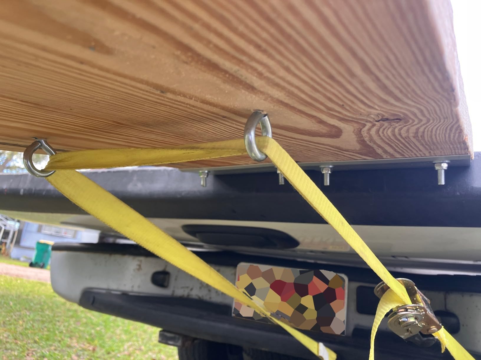 MaxxHaul Aluminum Ramp Top Kit 2 Pack Turns 2x8 Boards into Utility Loading Ramps 1400 lb Capacity with Non-Skid Surface and Tailgate Protective Pads (80439) customer photo 2