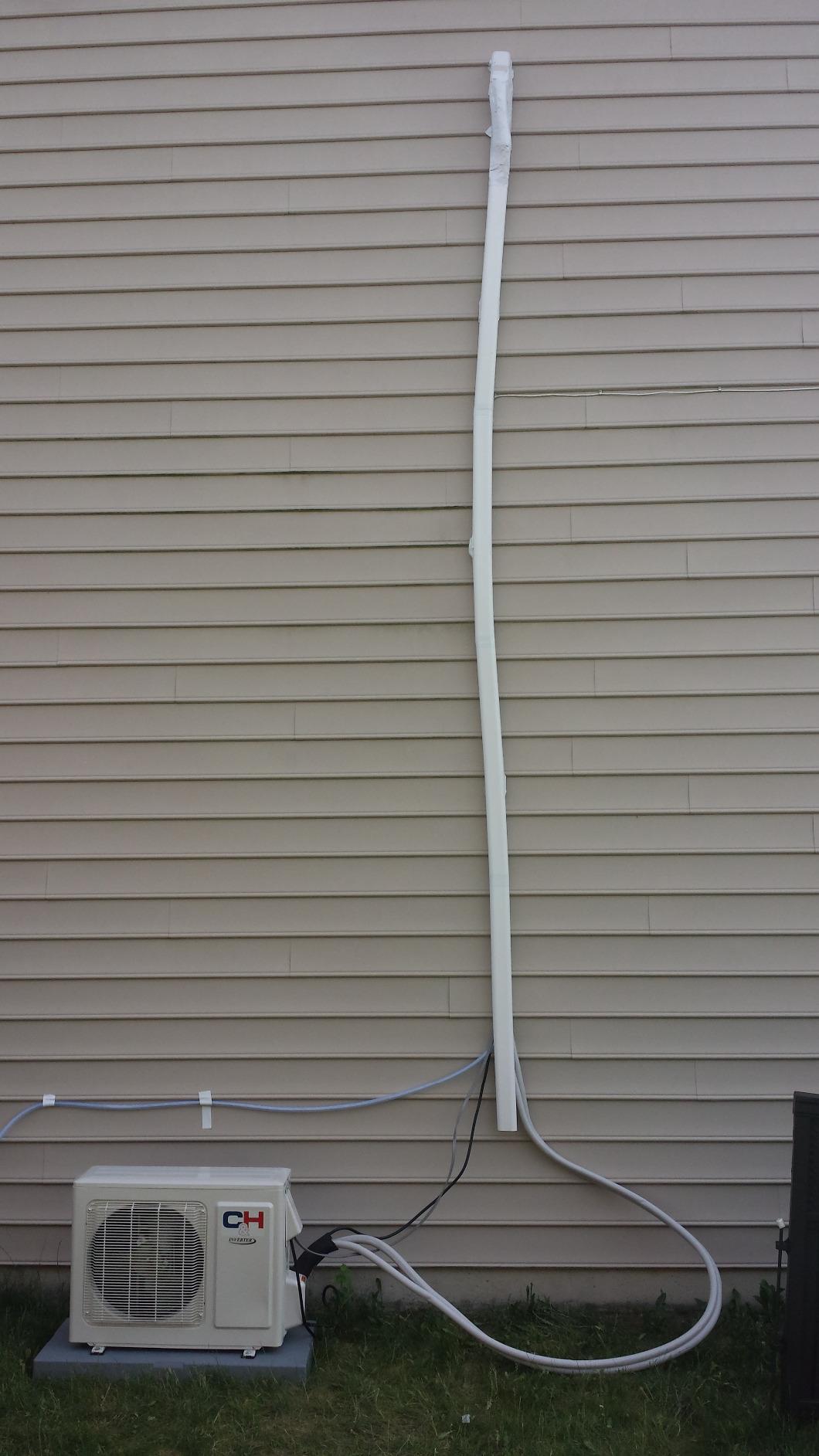 Insulated Copper Twin Line Set for Ductless Mini Split Air Conditioner and Heat Pump System - Insulation Copper Pipe Coil Tubing for HVAC, AC & More - Universal Cover (25ft, 1/4 x 3/8 in) customer photo 1