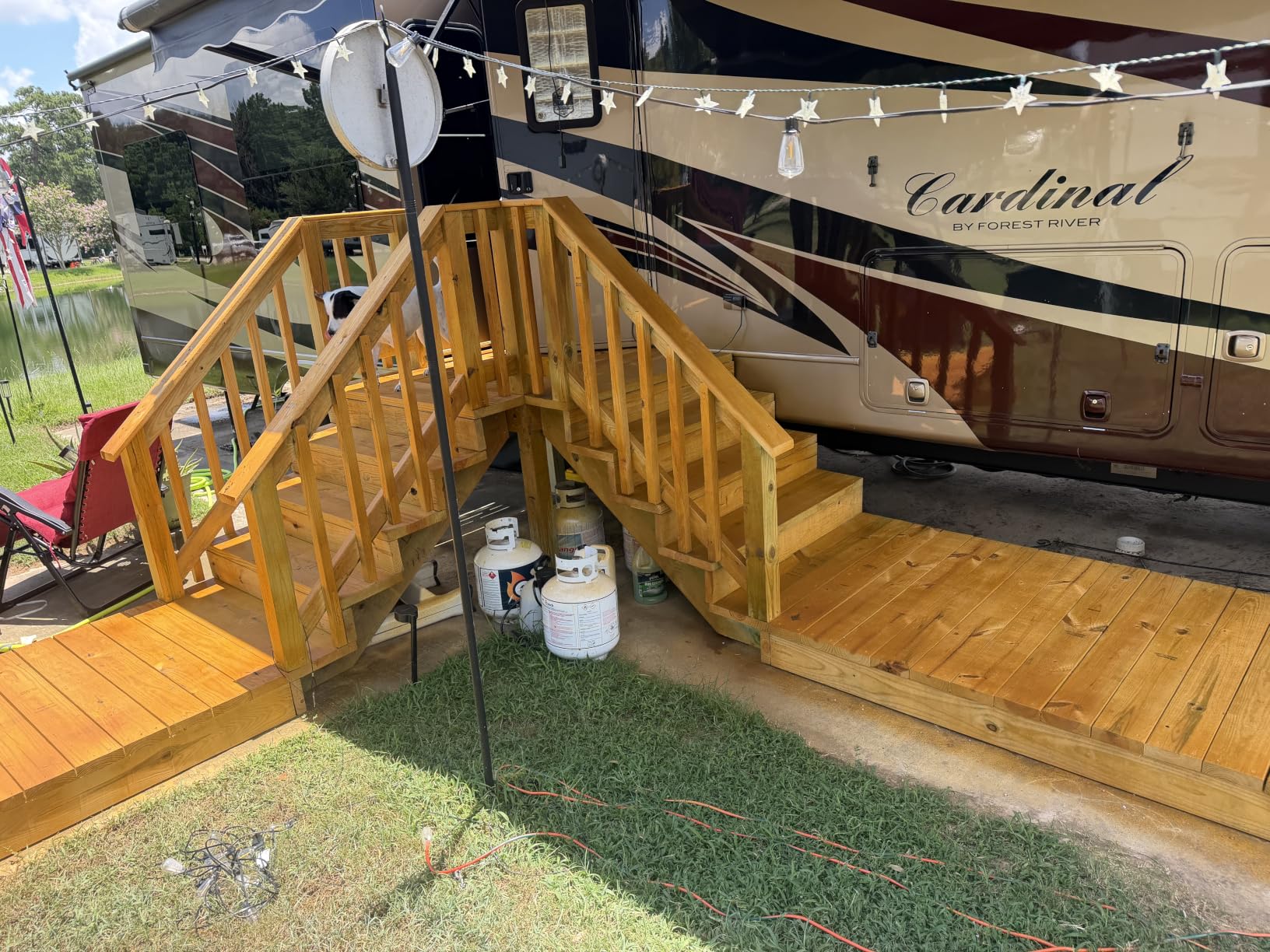 #1 Deck Premium Semi-Transparent Outdoor Wood Stain and Sealer in One - Water Based Wood Stain for Decks, Fences, & Siding - 1 Gallon (Dark Walnut) customer photo 1