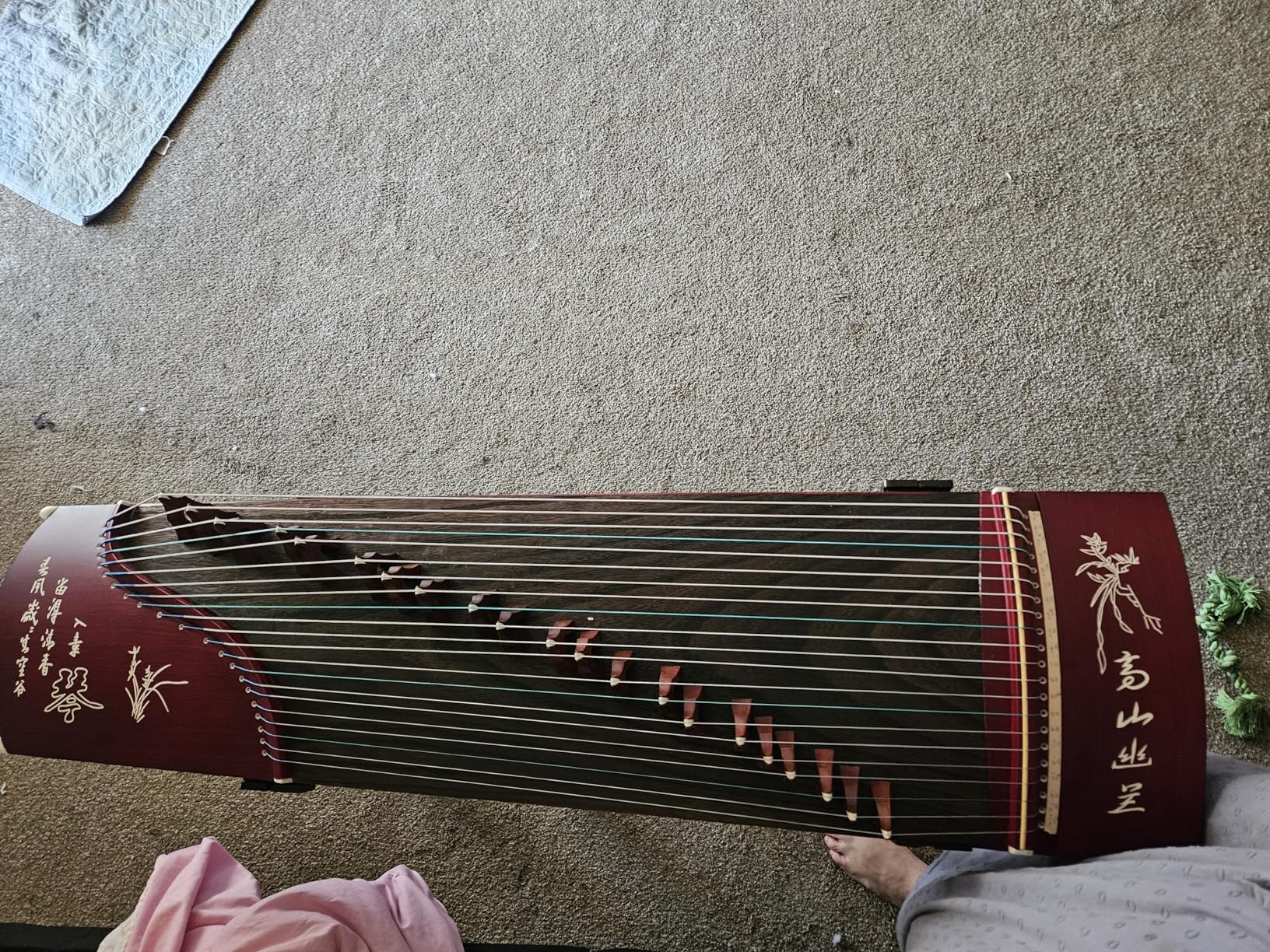 OrientalMusicSanctuary Paulownia Travel Guzheng - Rosewood - Travel Sized Guzheng customer photo 1