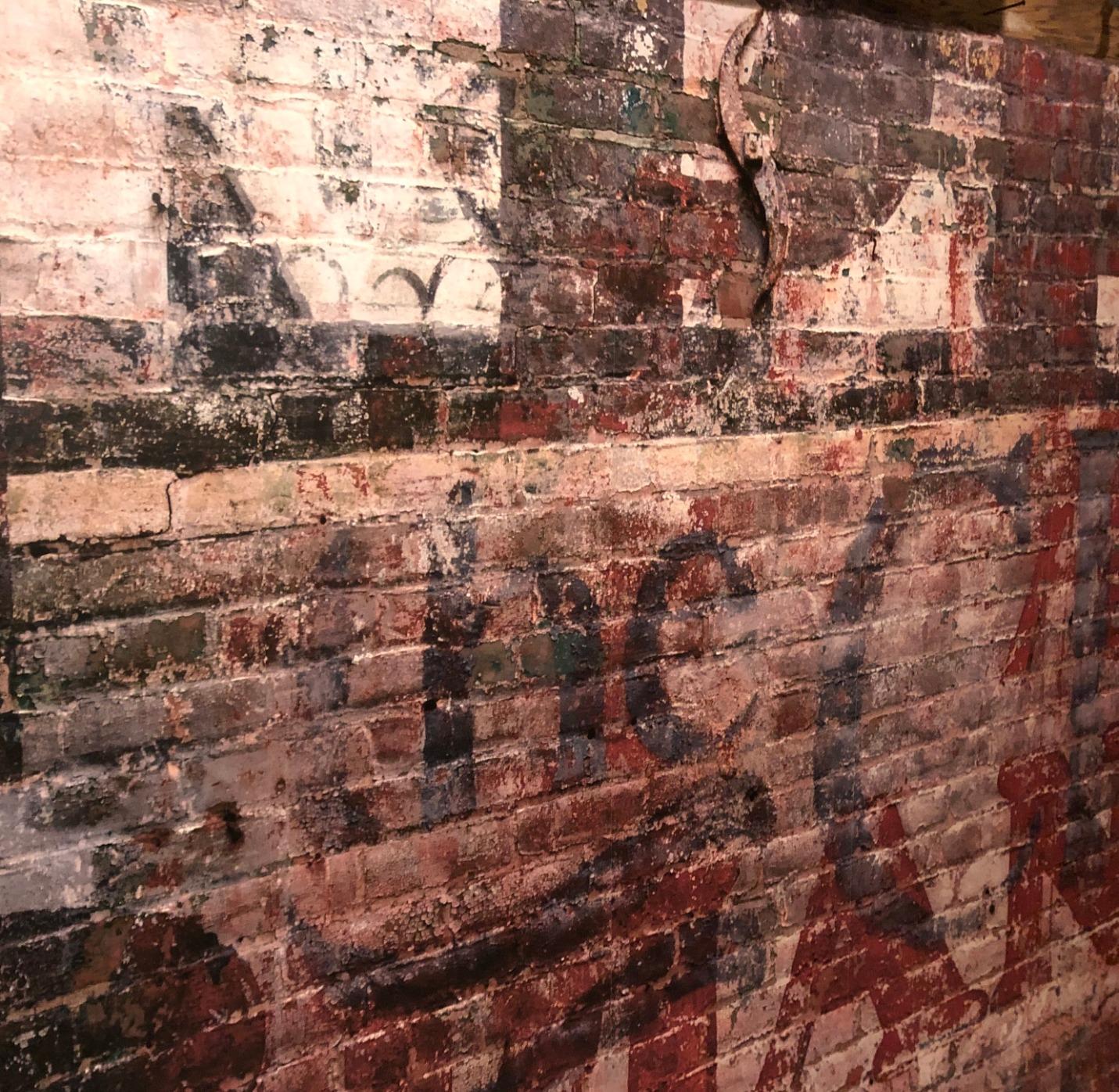 WR50507 Warehouse Brick Mural, Grey, 9'10