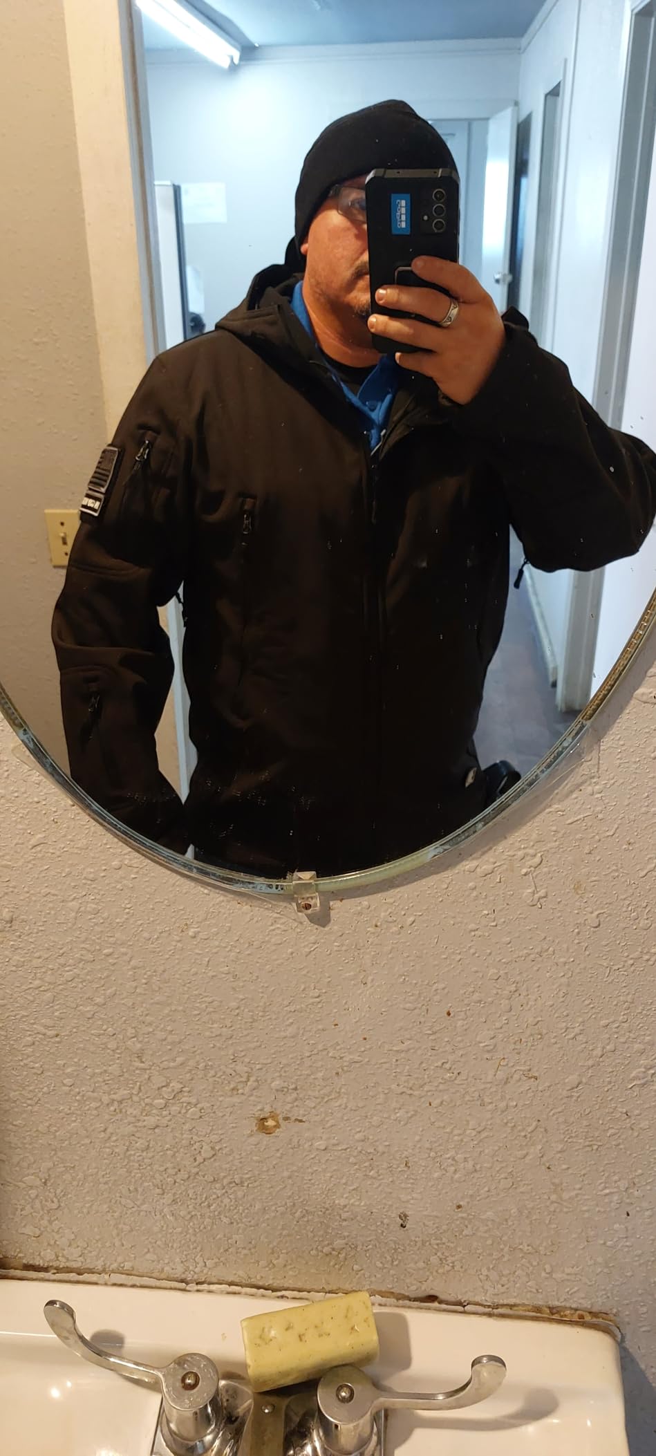 FREE SOLDIER Men's Outdoor Waterproof Soft Shell Hooded Military Tactical Jacket customer photo 1