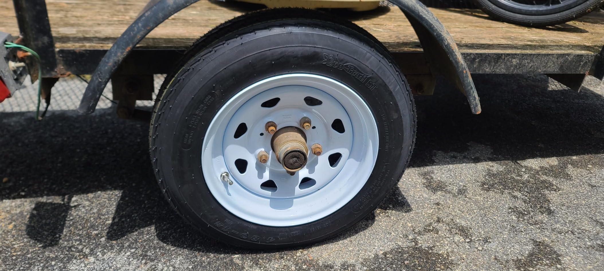eCustomrim 2-Pack Trailer Tire Rim Assembly 4.80-12 480-12 Load Range C 5 Lug On 4.5 Inch Center White Wheel For Utility Boat Equipment Trailers - 2 Year Warranty w/Roadside customer photo 2