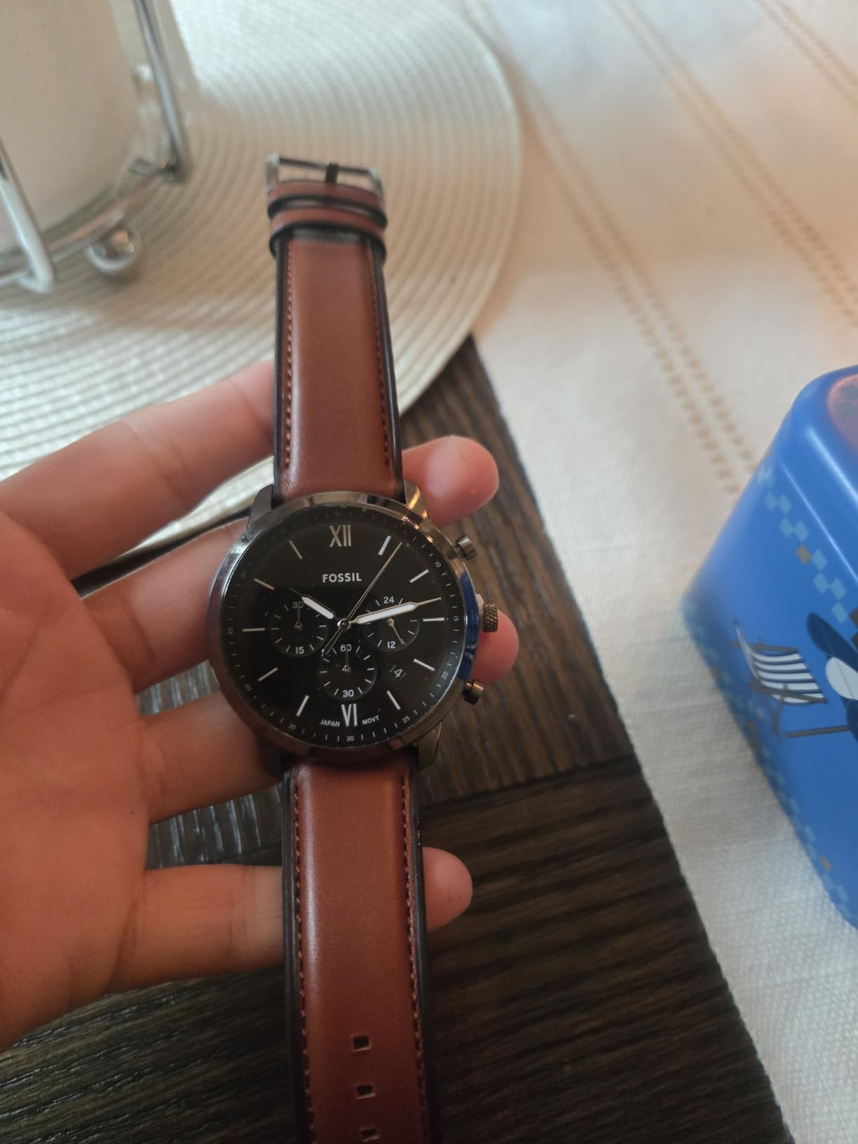 Fossil Men's Neutra Quartz Stainless Steel Chronograph Watch for Men customer photo 1