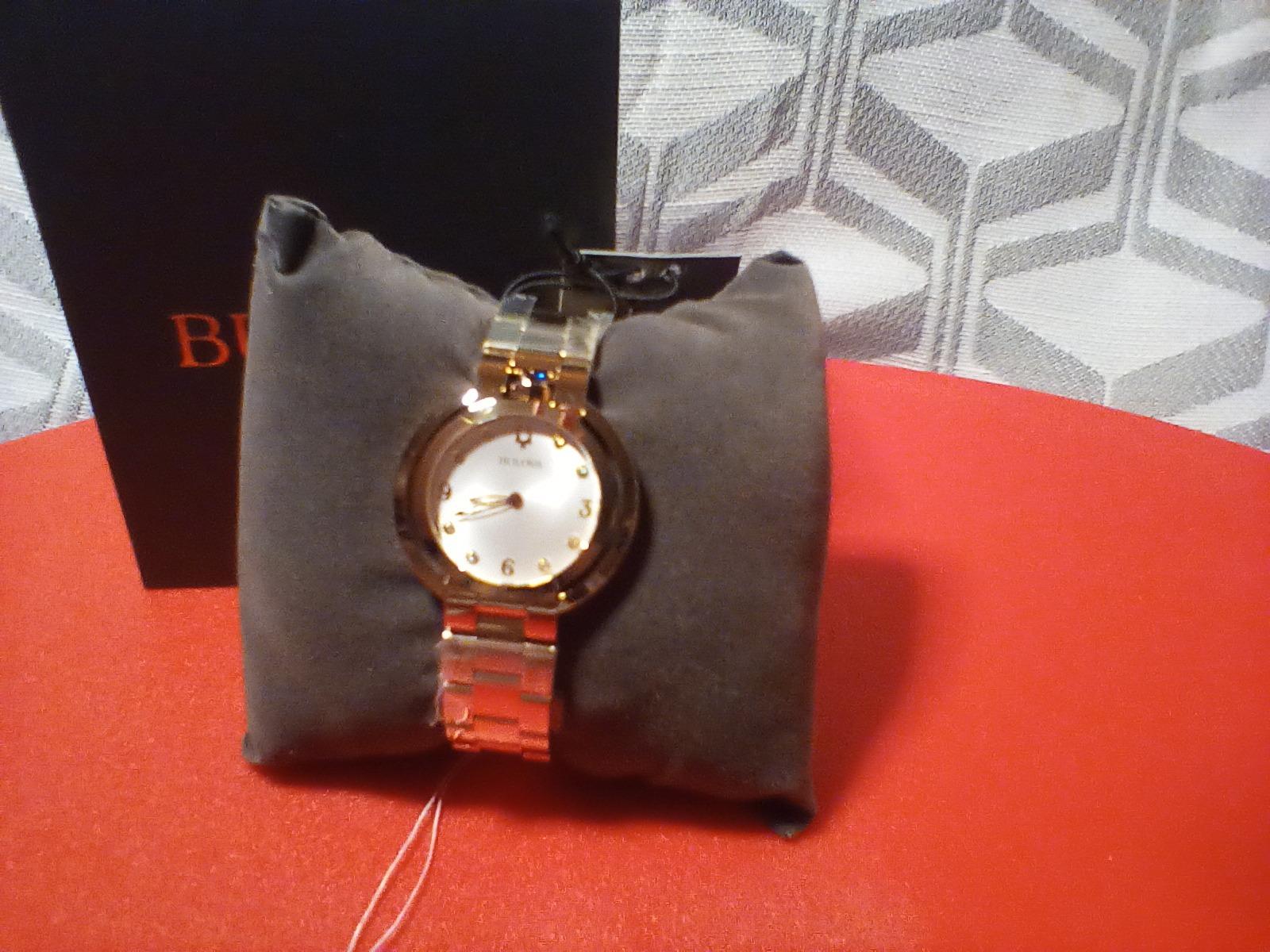 Bulova Ladies Rubaiyat Diamond Dial Stainless Steel Watch customer photo 2