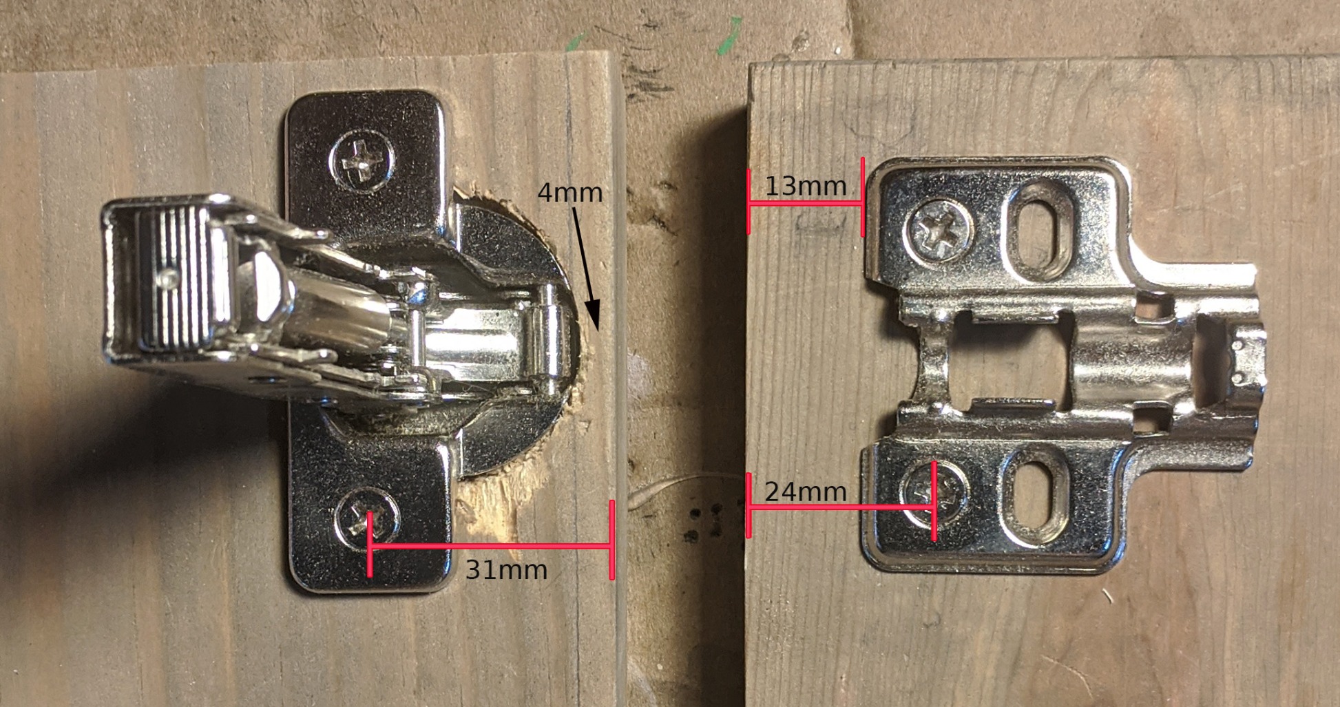 DecoBasics Full Overlay European Soft Close Cabinet Hinges for Kitchen Cabinets (20 Pcs) - 105 Degree Frameless Concealed Cabinet Door Hinge - 6 Way Adjustability & Clip on Plate for Easy Installation customer photo 1