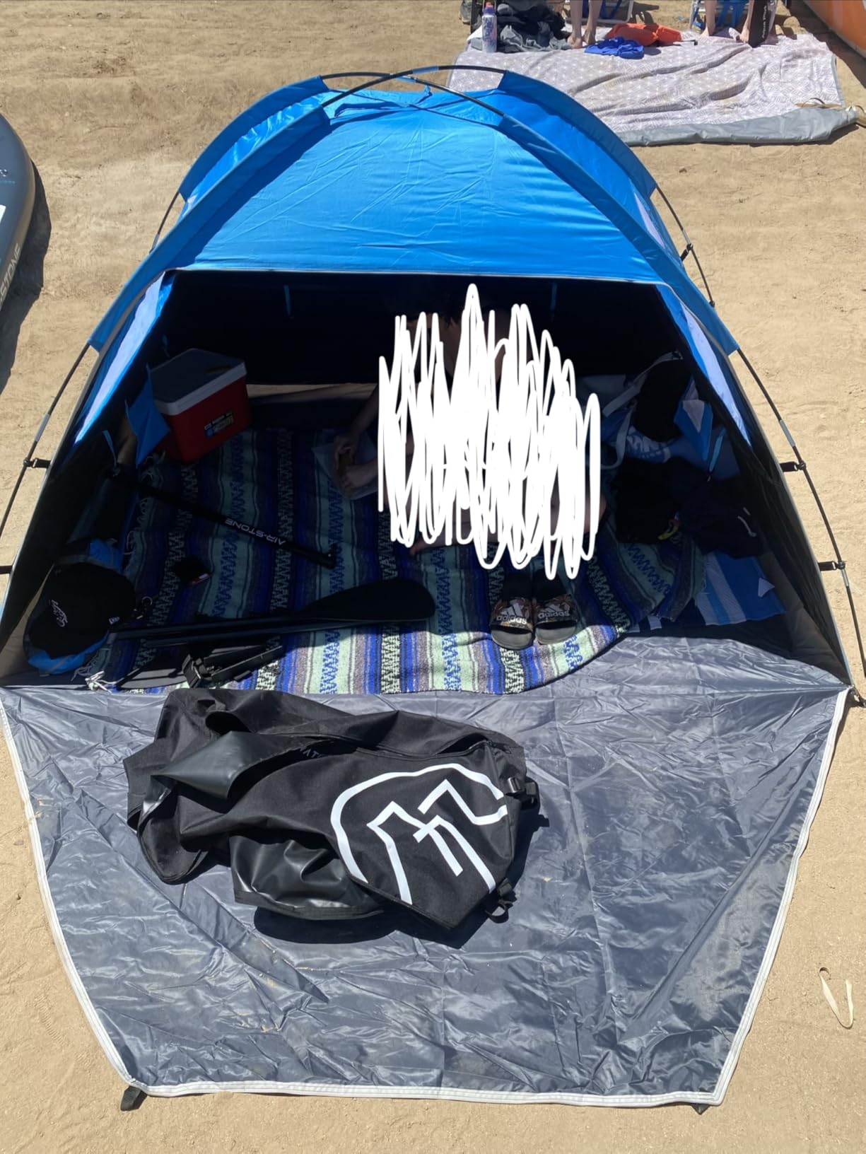 Gorich Beach Tent Sun Shelter for 3/4/6/8/10 Person with UPF 50+ UV Protection, Lightweight & Easy Setup Beach Shade Canopy, Portable Beach Shade Tent Beach Cabana customer photo 2