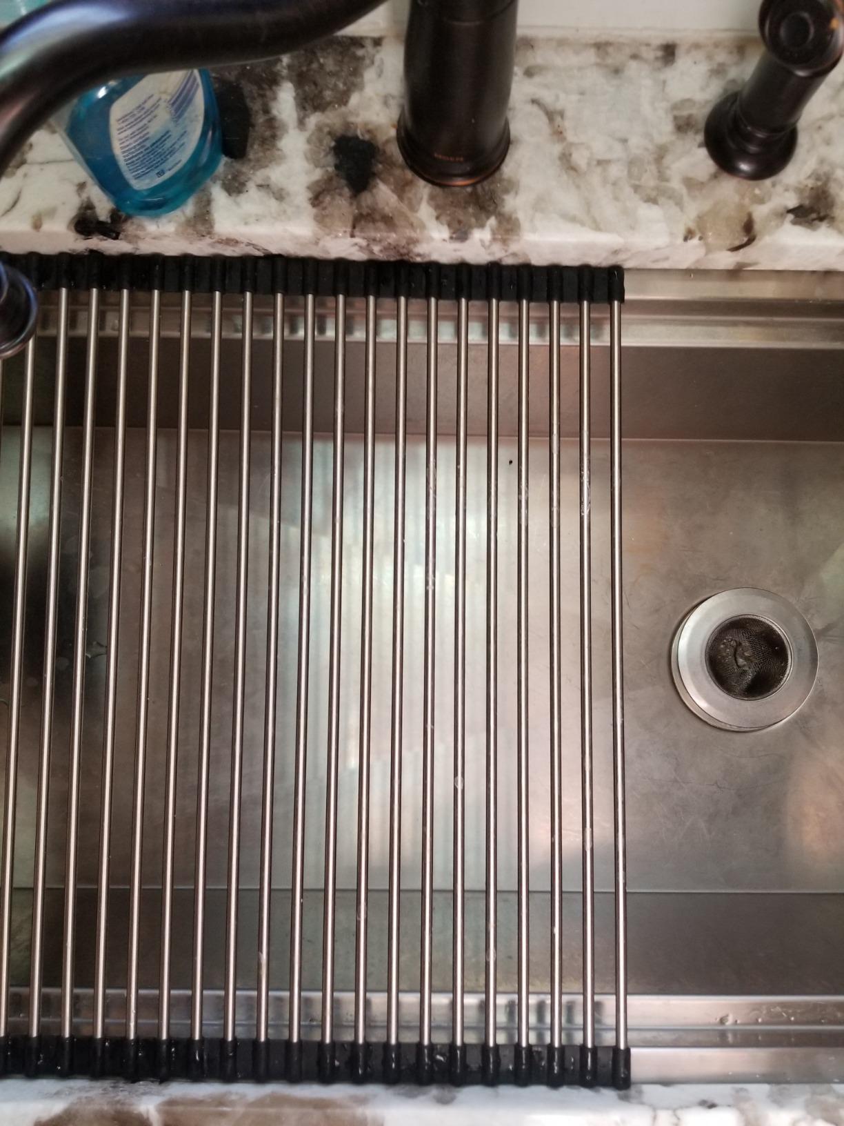 Ruvati 33-inch Undermount Workstation Kitchen Sink - 16 Gauge Stainless Steel kitchen Sink Single Bowl with Cutting Board & Accessories, Brushed Finish Hides Scratches - RVH8222 customer photo 1