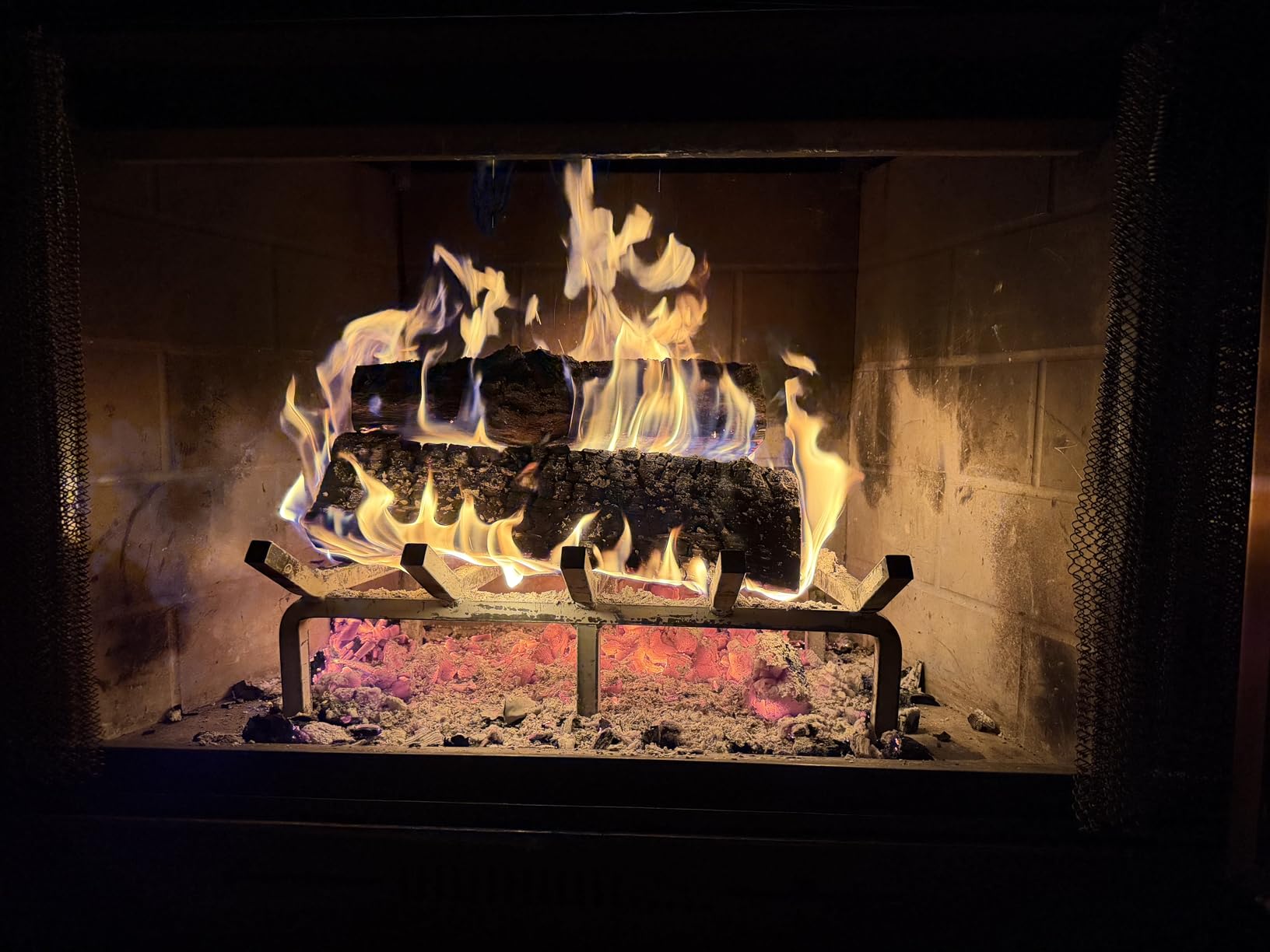 SteelFreak Super Heavy Duty Steel Fireplace Grate - Made in the USA (18 Inch) customer photo 1