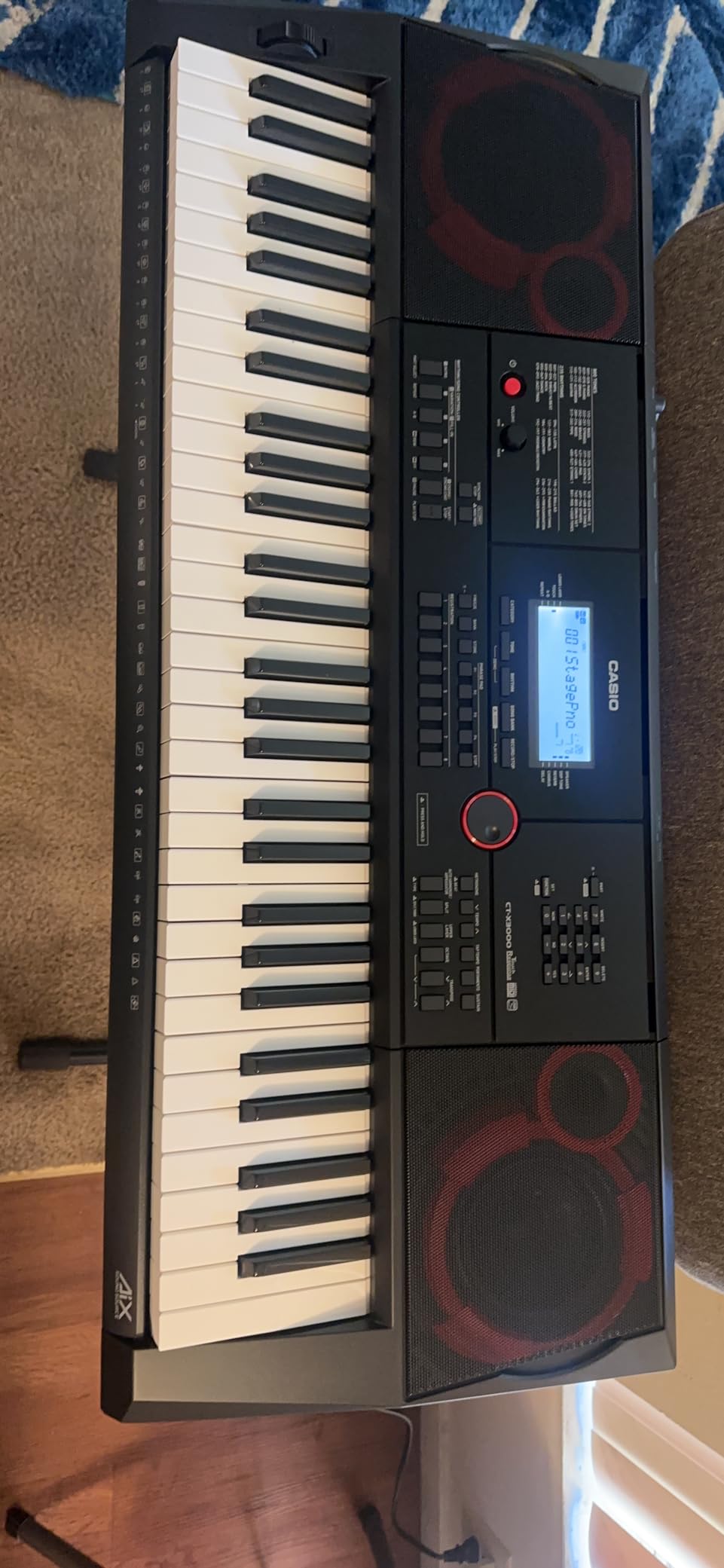 Casio CT-X3000 61-Key Portable Arranger Keyboard | 800 Tones, 235 Rhythms, DSP Effects, 17-Track Recorder, USB MIDI, 12W Speakers, Phrase Pads, Aux In | Performance Power Anywhere customer photo 3