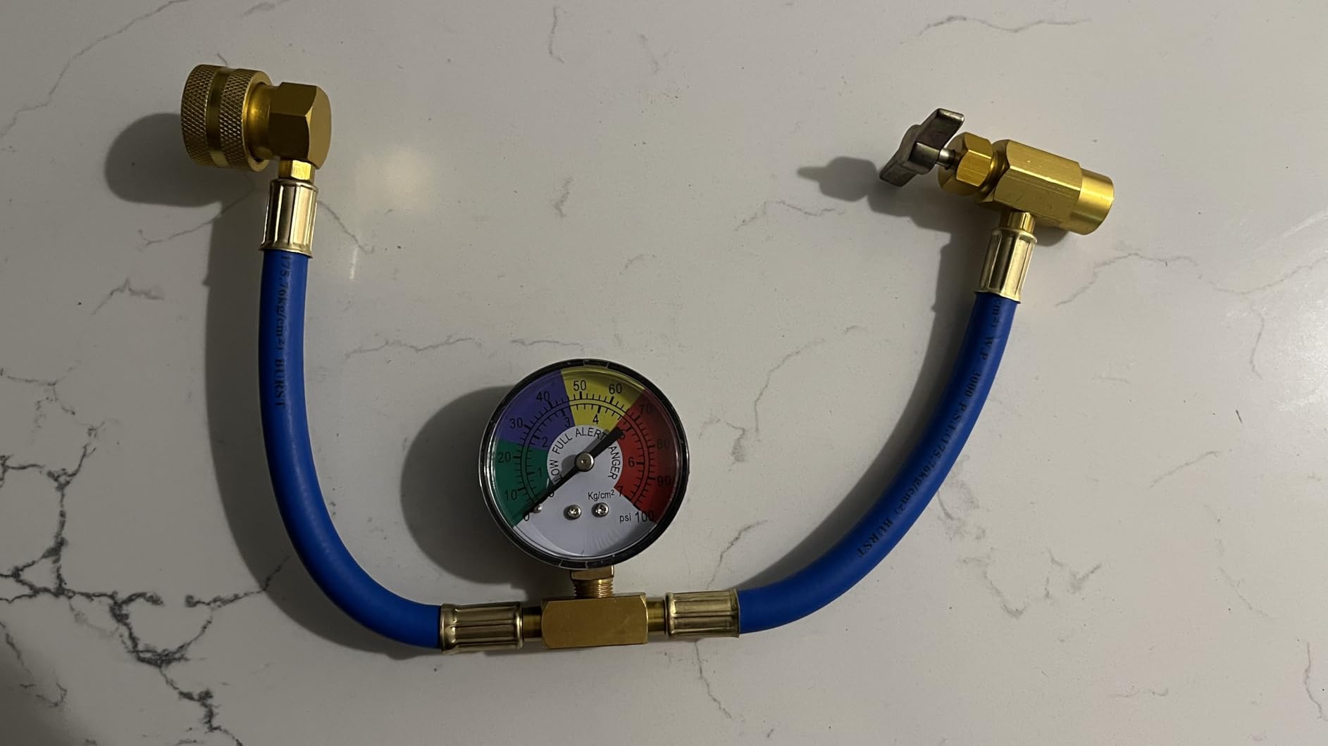 R134A AC Refrigerant Charge Hose Kit for Car Air Conditioning Refrigerant | 1/2