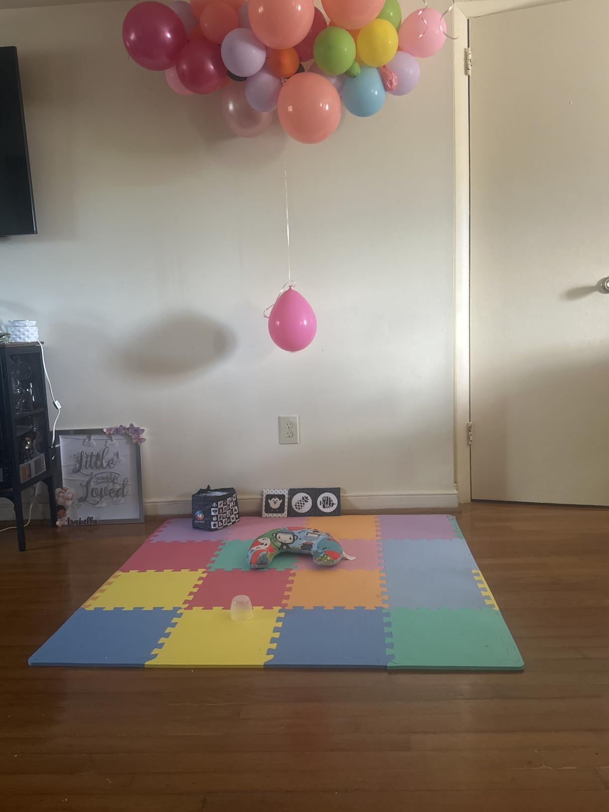 ProSource Baby Play Mat, Soft Foam Floor Tiles for Kids, Interlocking EVA Panels for Playpen Use, Crawling Development Surface, Safe Non-Toxic Toddler Flooring, 16 Tiles, Multicolor customer photo 2