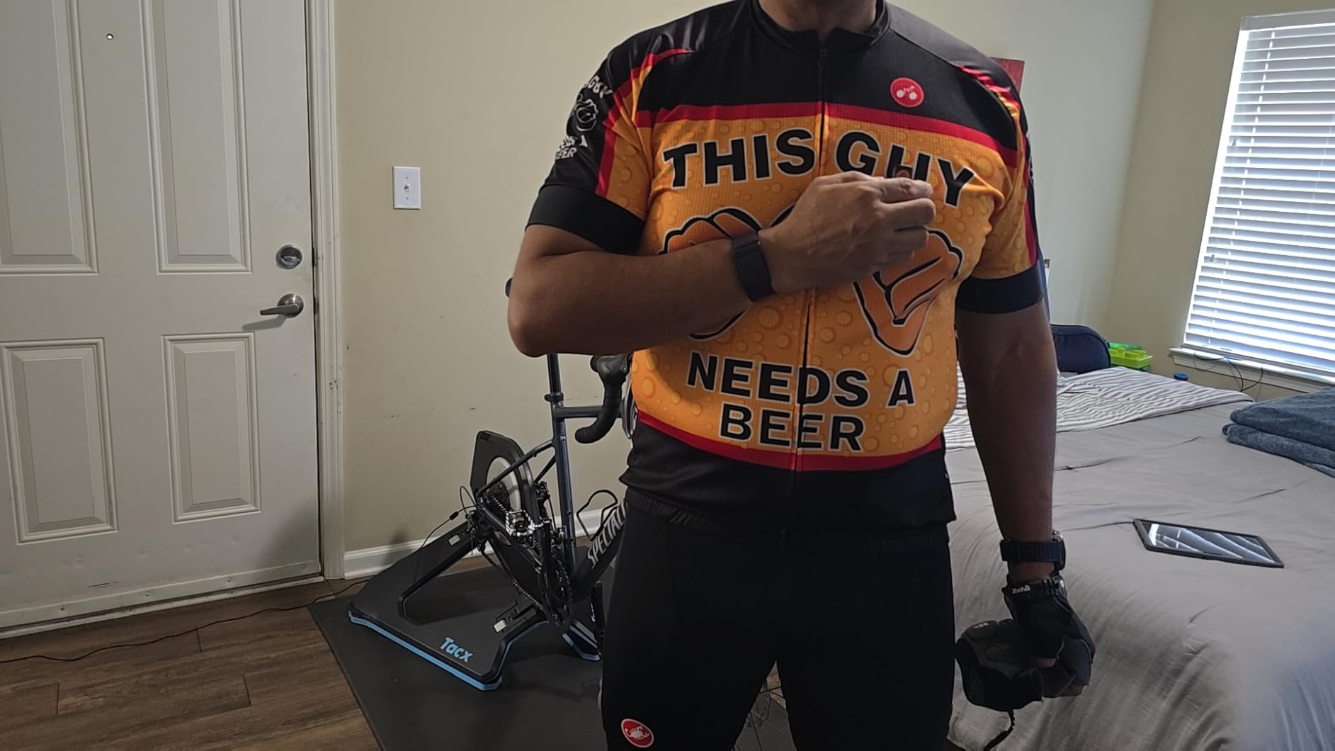 Men's Cycling Jerseys Tops Biking Shirts Short Sleeve Full Zipper Bike Clothing customer photo 1