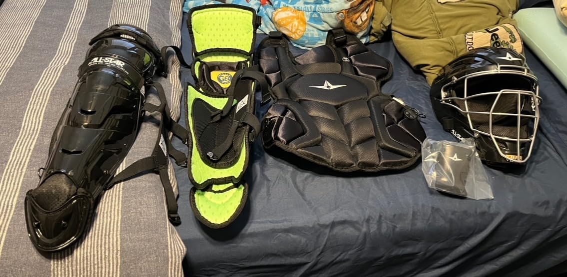 All-Star S7 Axis Ages 9 to 16 - Baseball Catching Equipment Kit (Includes Helmet, Chest Protector, Leg Guards), Meets NOCSAE customer photo 2