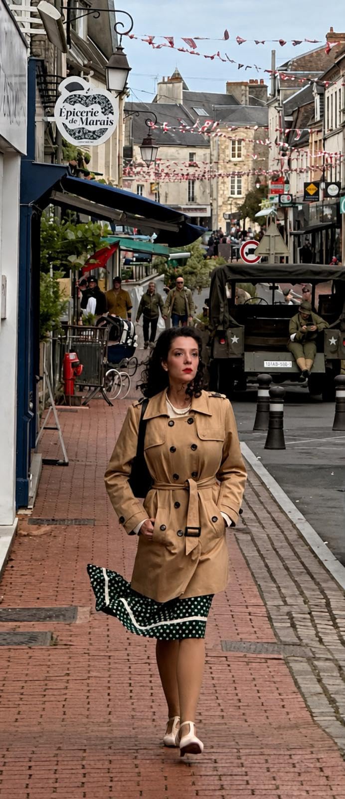 Women's Double Breasted Trench Coat Water Resistant Windbreaker Classic Belted Lapel Overcoat customer photo 2