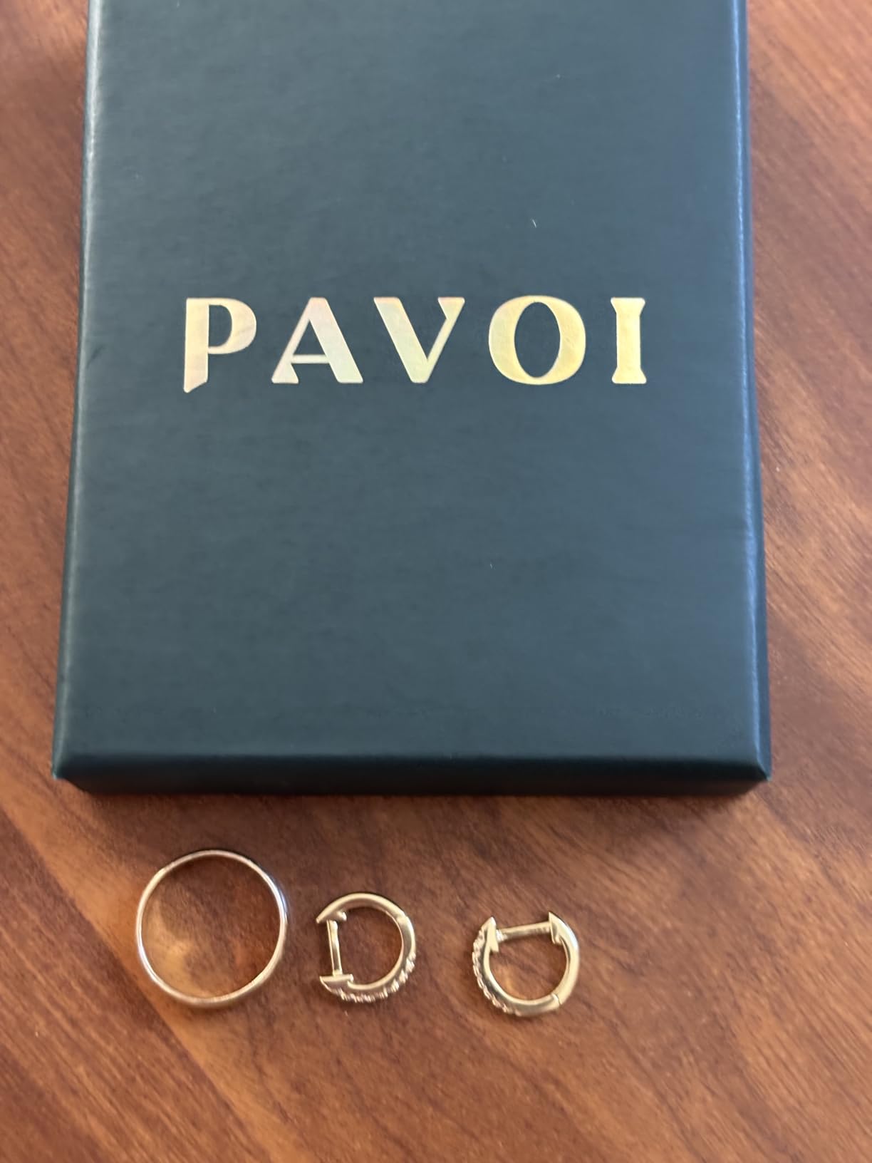 PAVOI Small Gold Hoop Earrings for Women - 14K Gold Plated Huggie Earring | Hypoallergenic Earring Set - Dainty Huggie Hoops with 925 Sterling Silver Posts - Cartilage Hoop Earrings customer photo 2