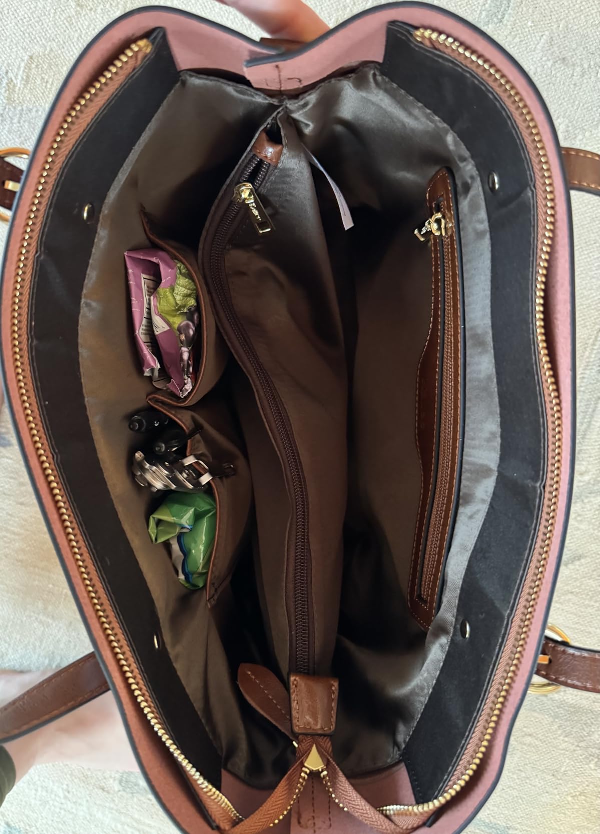 Kattee Genuine Leather Women Tote Bag Soft Handbags Vintage Shoulder Purses Fashion Top Handle Bag Large Capacity customer photo 2