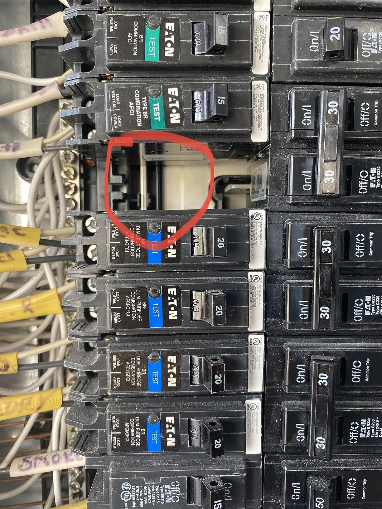 Eaton BR 20A Single-Pole AFCI Circuit Breaker - 1 Each customer photo 2
