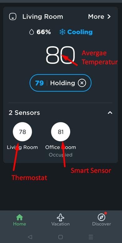 ecobee Smart Sensor 2 Pack - Comfort, Security, Energy Savings, Temperature and Occupancy Detection - Compatible with ecobee Thermostats for Home customer photo 1