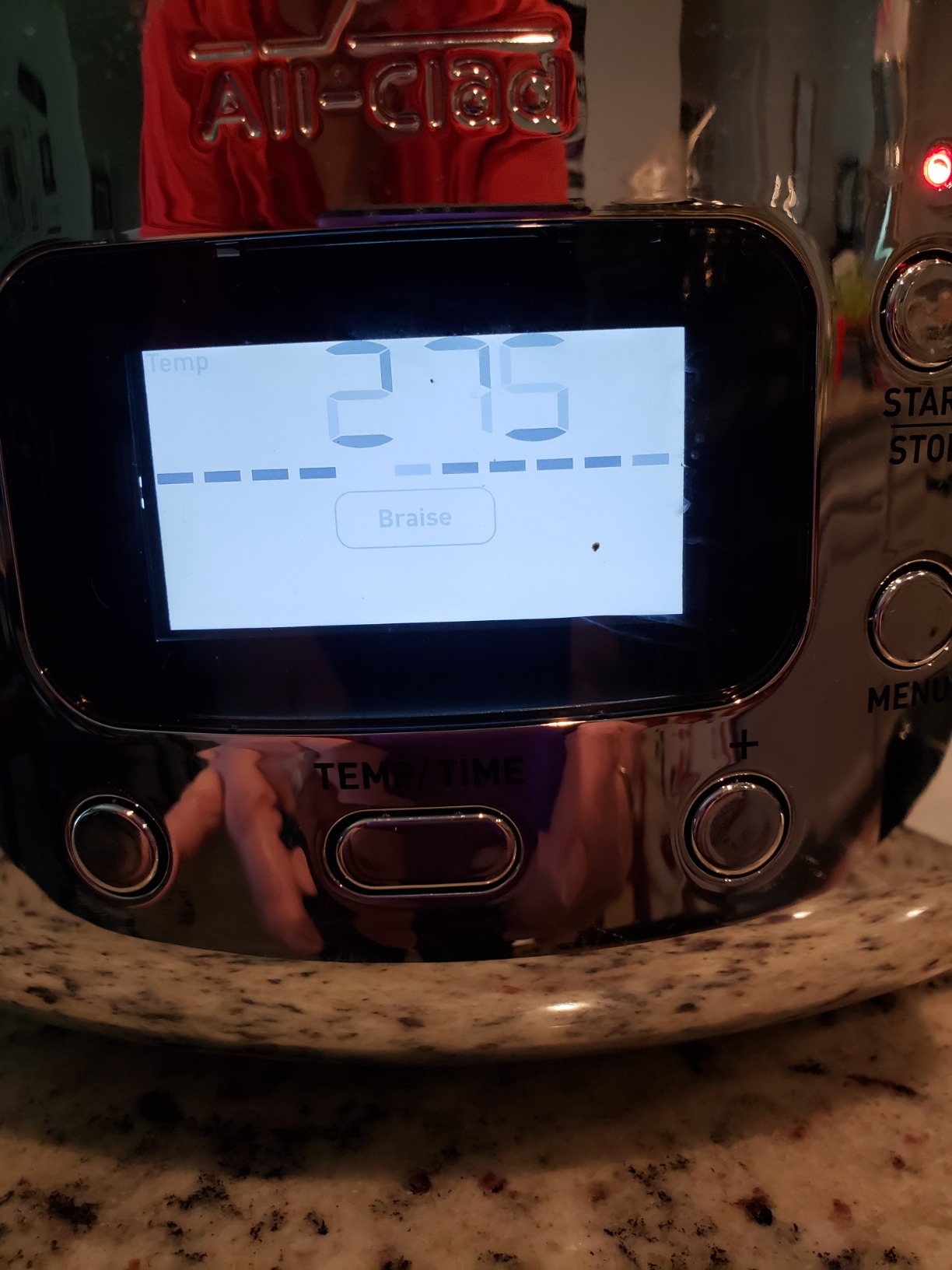 All-Clad Stainless Steel Electric Slow Cooker 7-Quart, Programmable LCD Timer, Aluminum Insert, Silver customer photo 2
