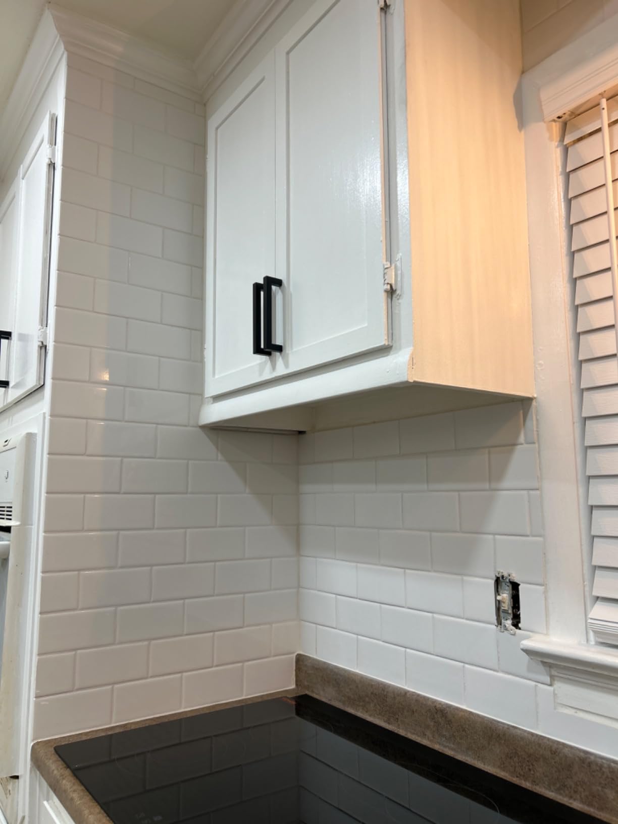 White Glossy Ceramic Subway Tile 3x6 Wall Backsplash Made in USA (Full Box 100 Pieces) customer photo 1