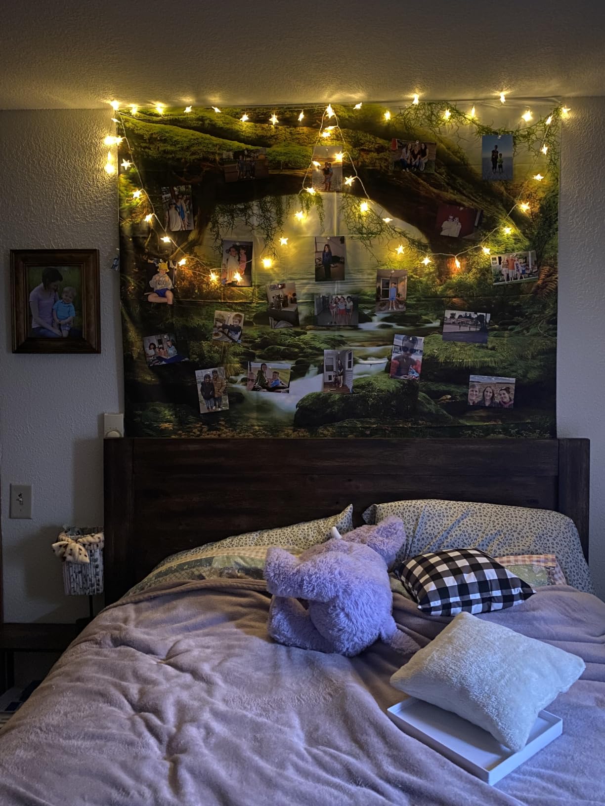 Llamazing Forest Tapestry Home Decor Landscape Living Room Bedroom customer photo 1