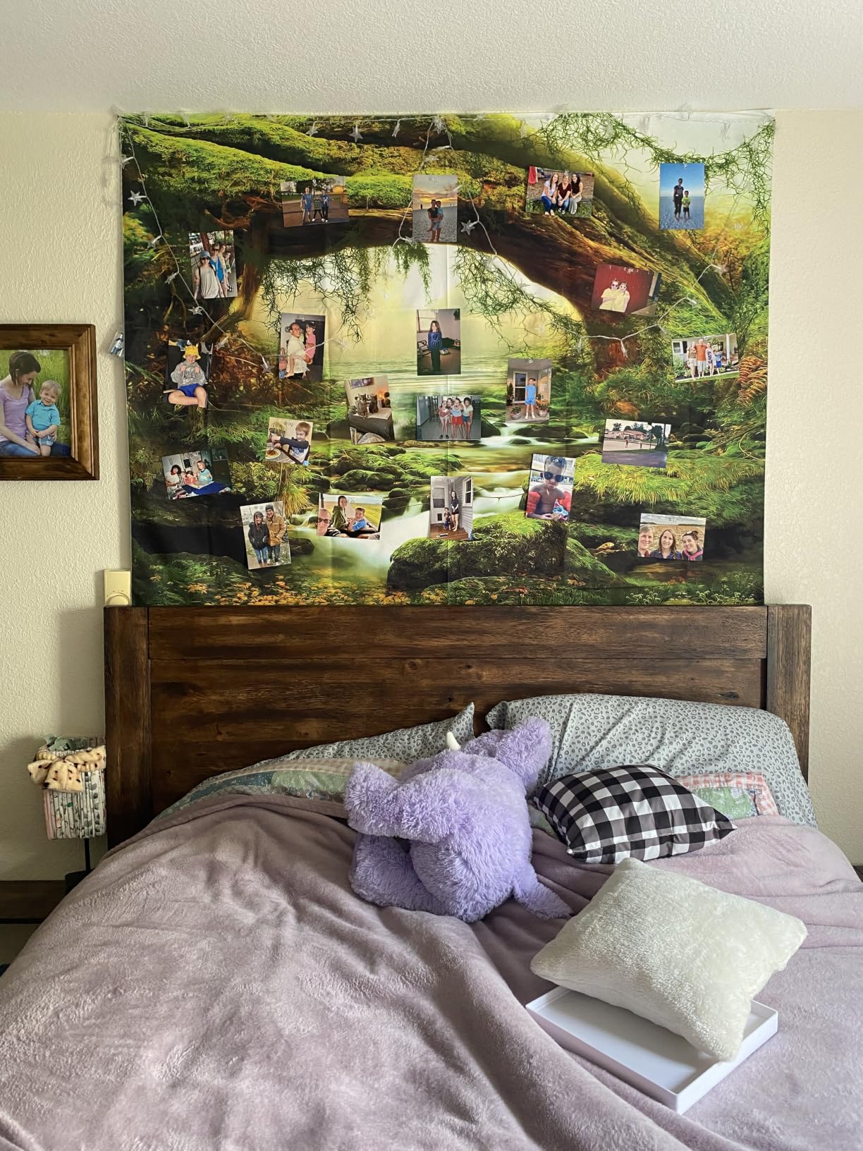 Llamazing Forest Tapestry Home Decor Landscape Living Room Bedroom customer photo 2