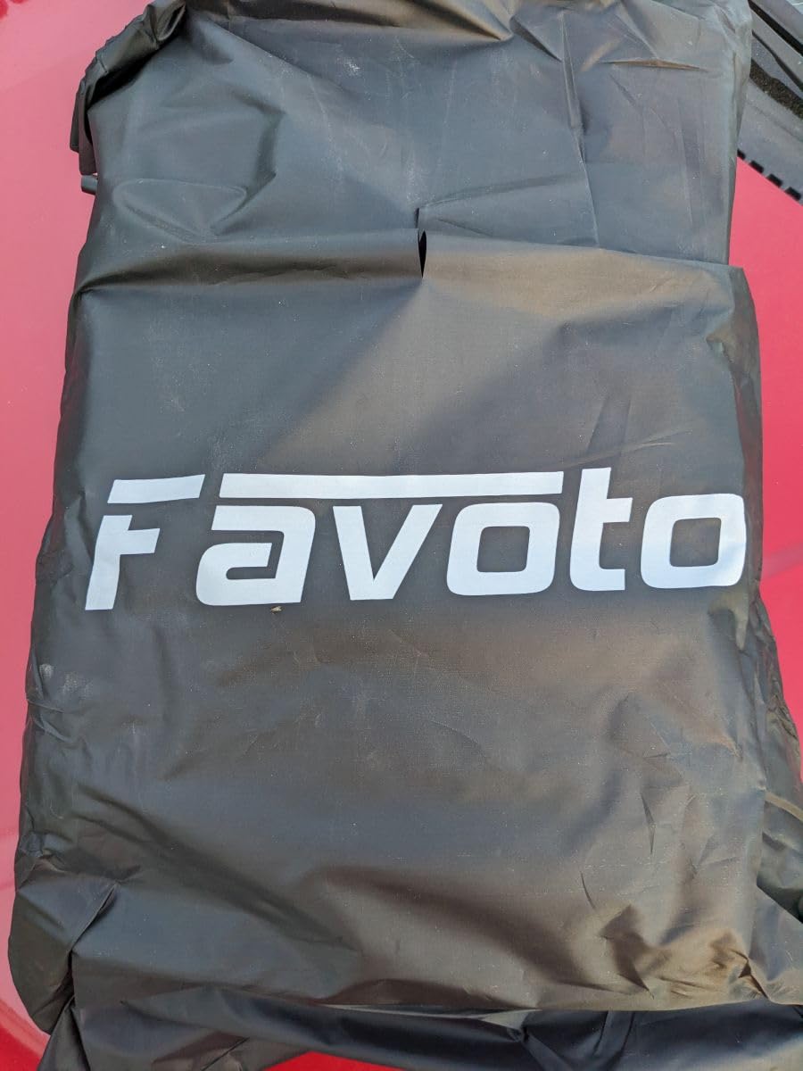 Favoto Sedan Car Cover Waterproof All Weather 6 Layers Heavy Duty Car Cover for Automobiles Sun Snow UV Protection with Inner Cotton customer photo 1