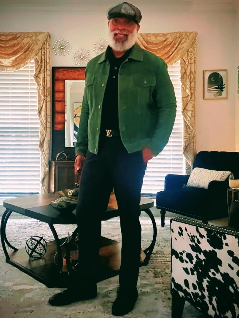 LP-FACON Mens Western Style Trucker Suede Leather Jacket | Cowboy Jacket Collection customer photo 1