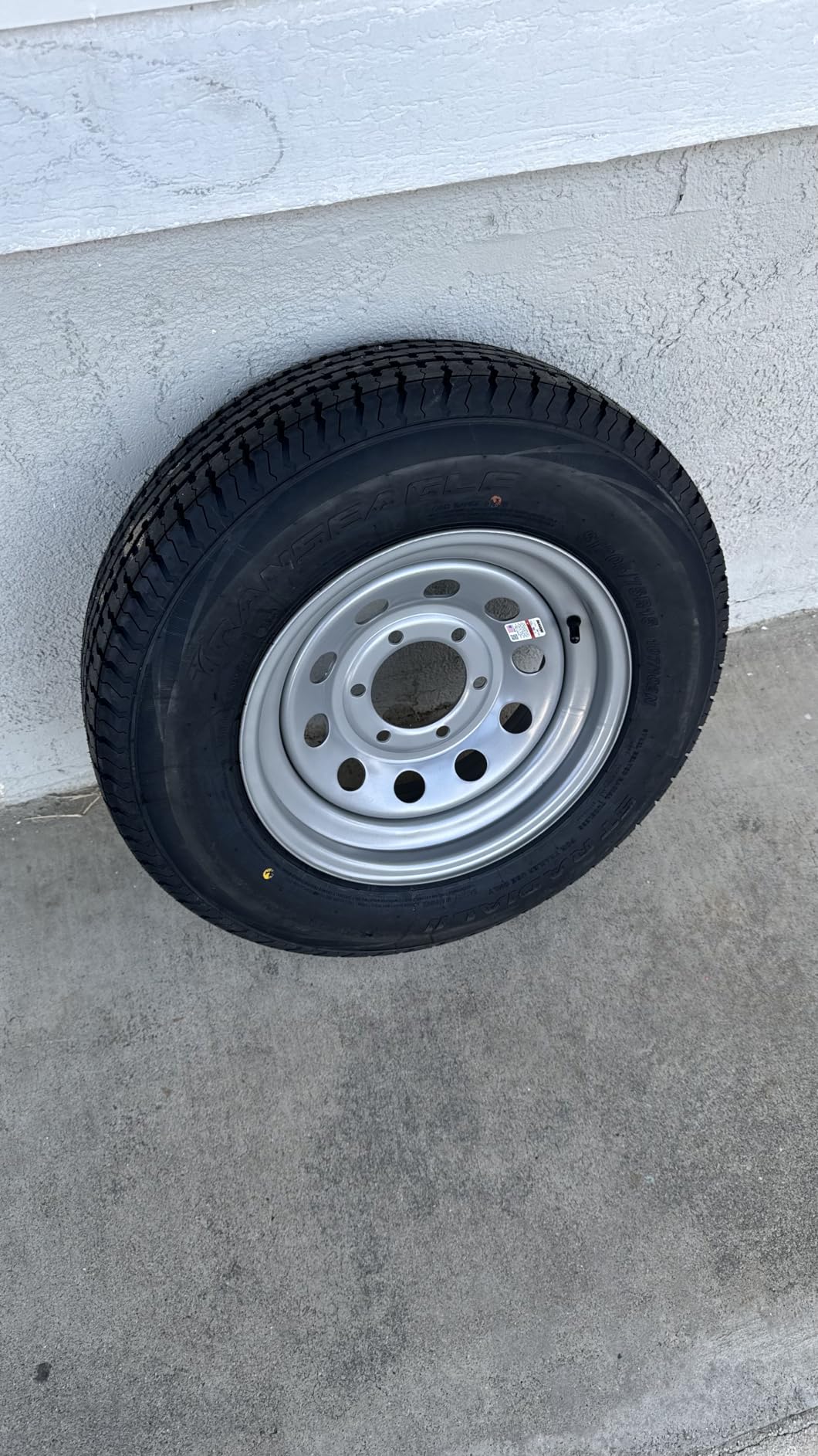 Transeagle ST Radial II Premium Trailer Radial Tire-ST205/75R15 205/75/15 205/75-15 107/102L Load Range D LRD 8-Ply BSW Black Side Wall customer photo 1