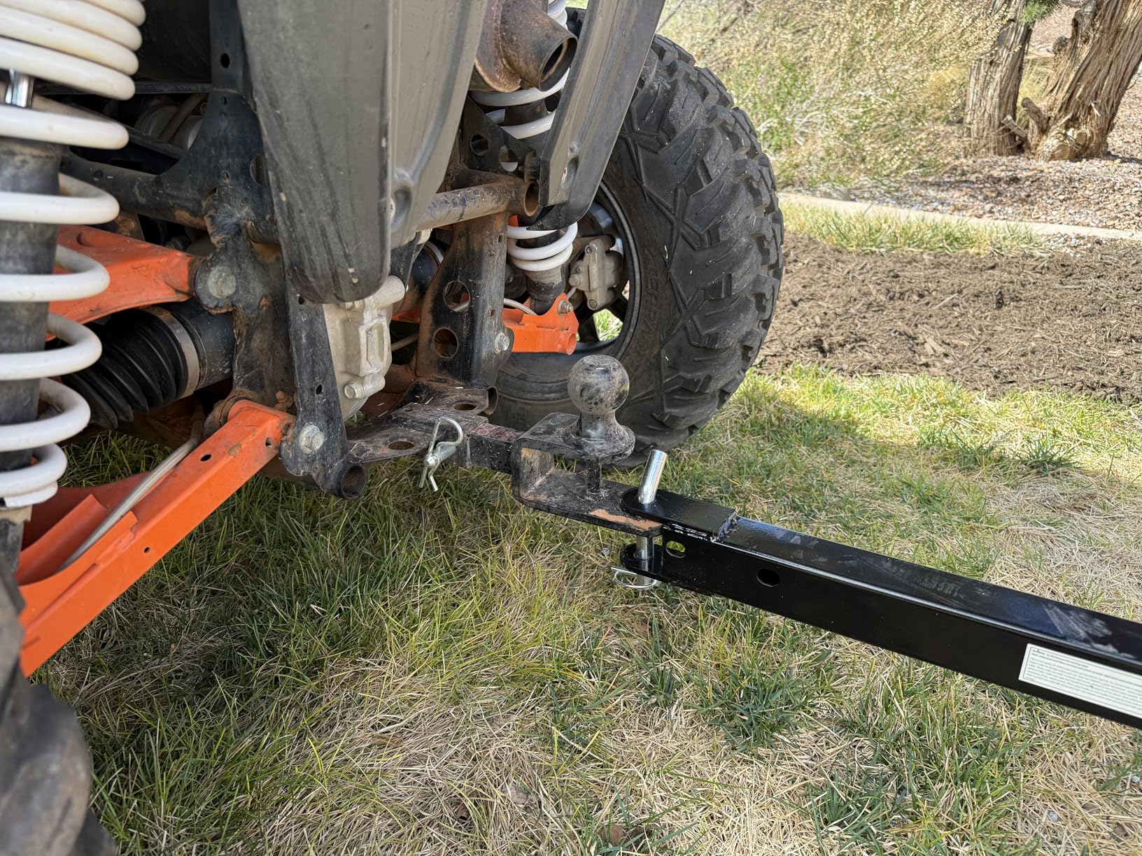 Impact IMPLEMENTS 1500lb ATV/UTV/Tractor Trailer with Solid Steel Floor, Aggressive Tires, & Pivoting Tongue. Great for Agricultural Use & Land Management customer photo 2