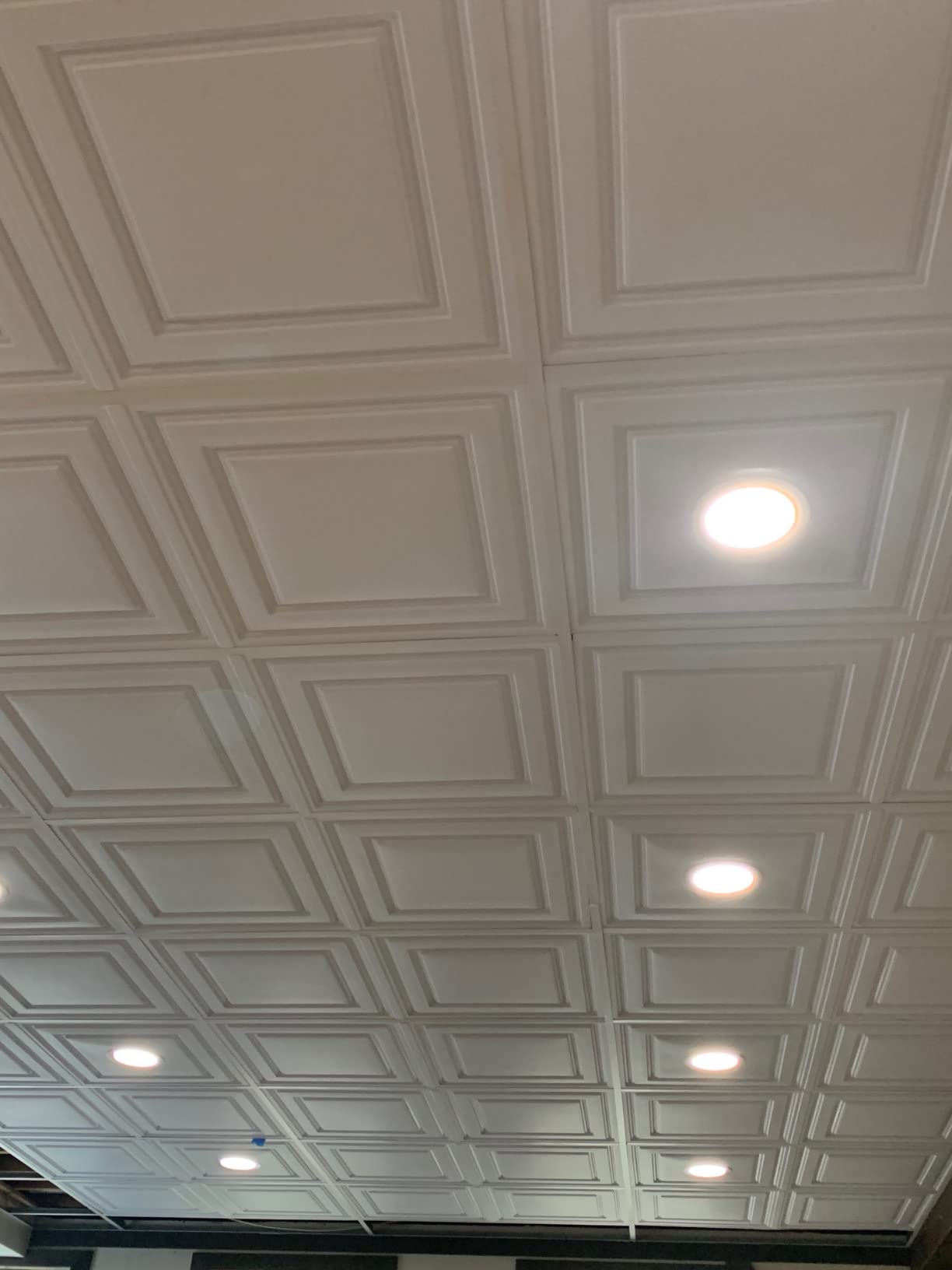 12 pc Stratford Ultra-Thin Feather-Light 2x4 Lay in Ceiling Tiles - for Use in 1